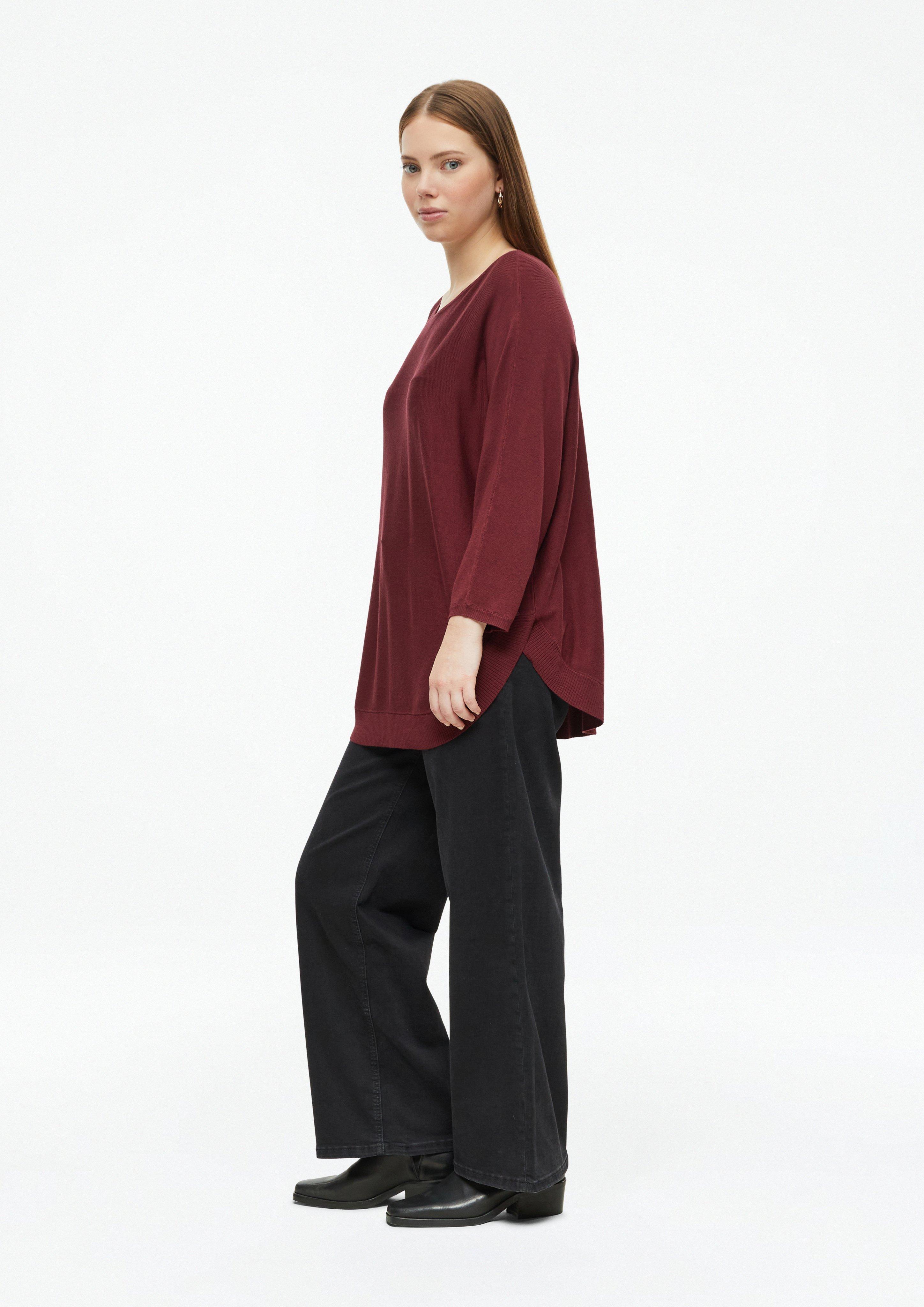 Kobiety Sweter z dzianiny w kolorze czerwony od QS CURVE