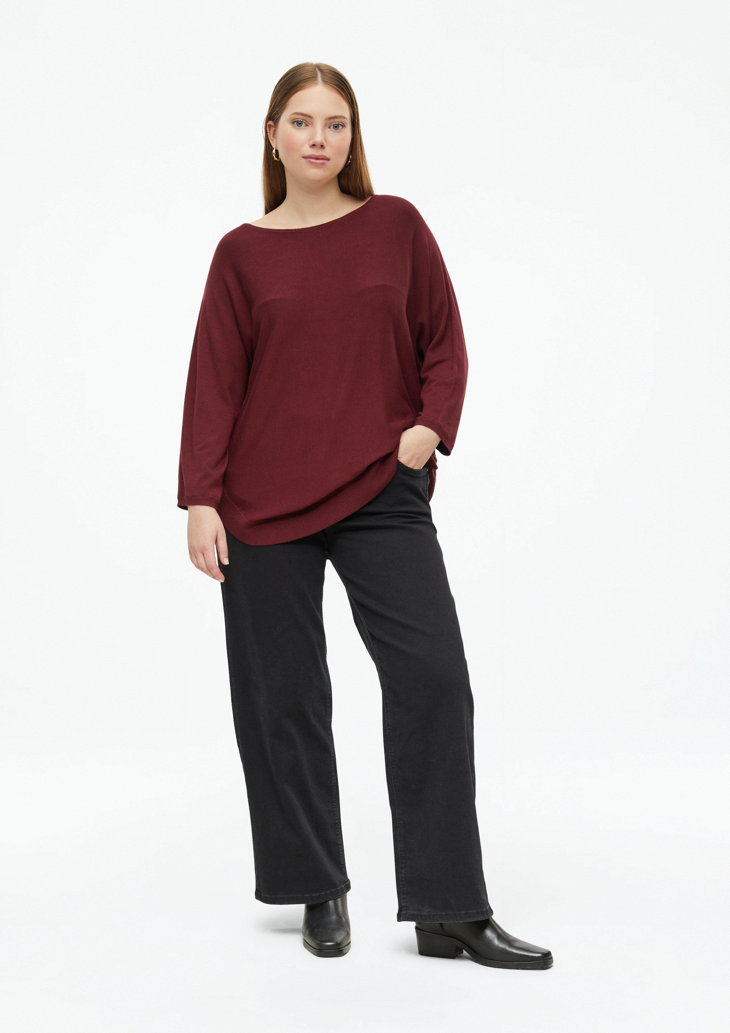 Kobiety Sweter z dzianiny w kolorze czerwony od QS CURVE