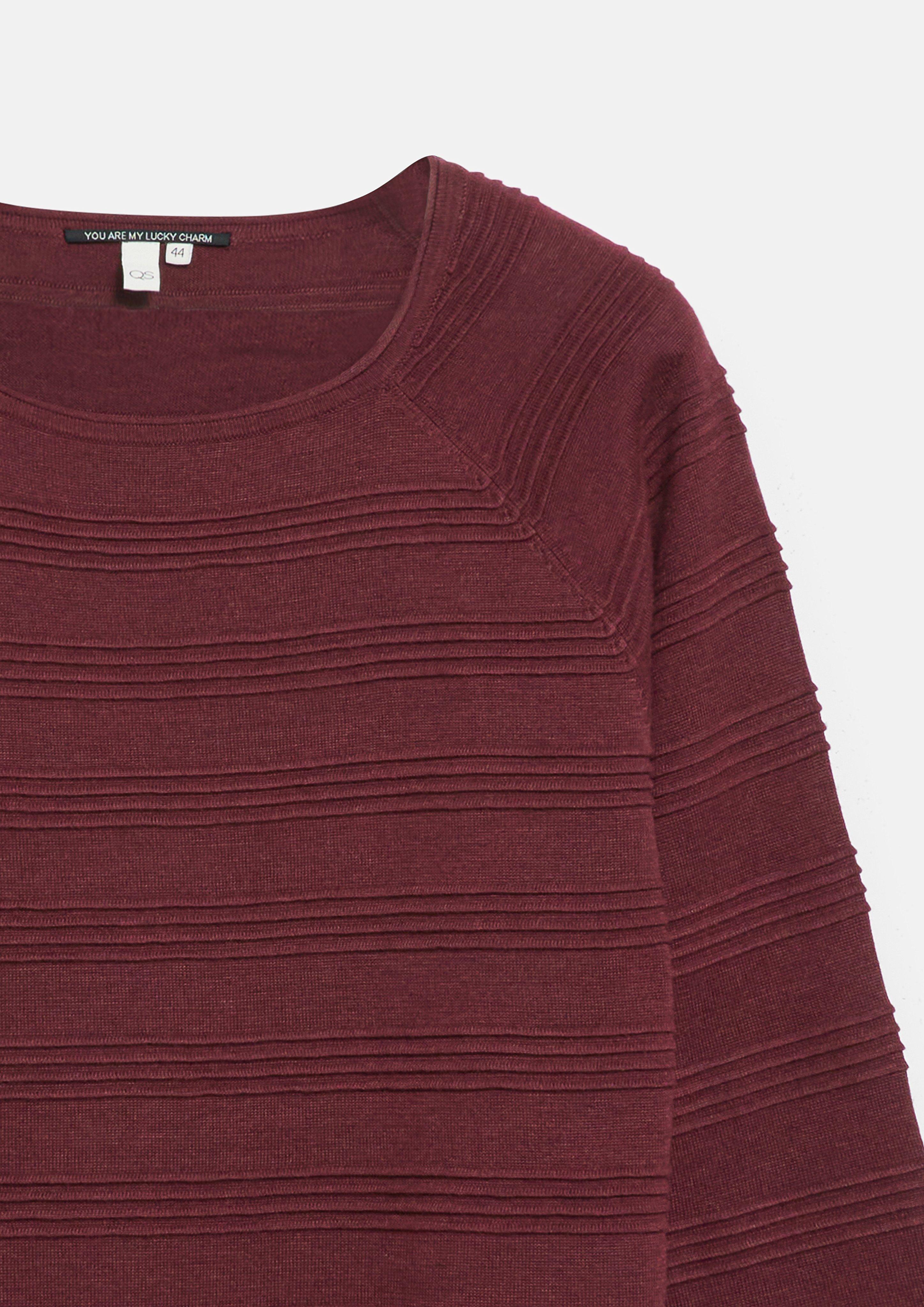 Femmes Pull en tricot en rouge de QS CURVE