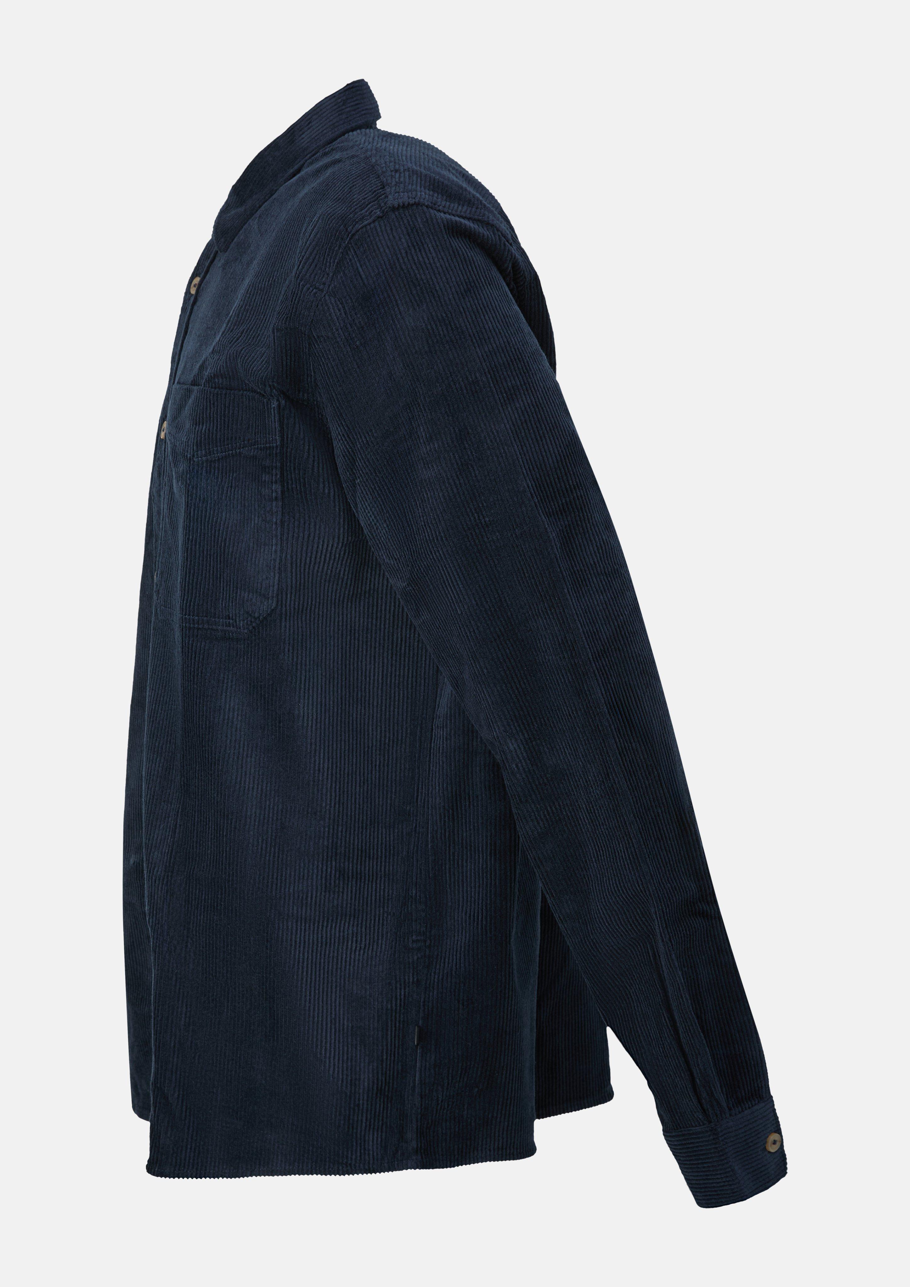 Hommes Surchemise décontractée en velours côtelé et coton stretch en bleu de s.Oliver Men Tall Sizes