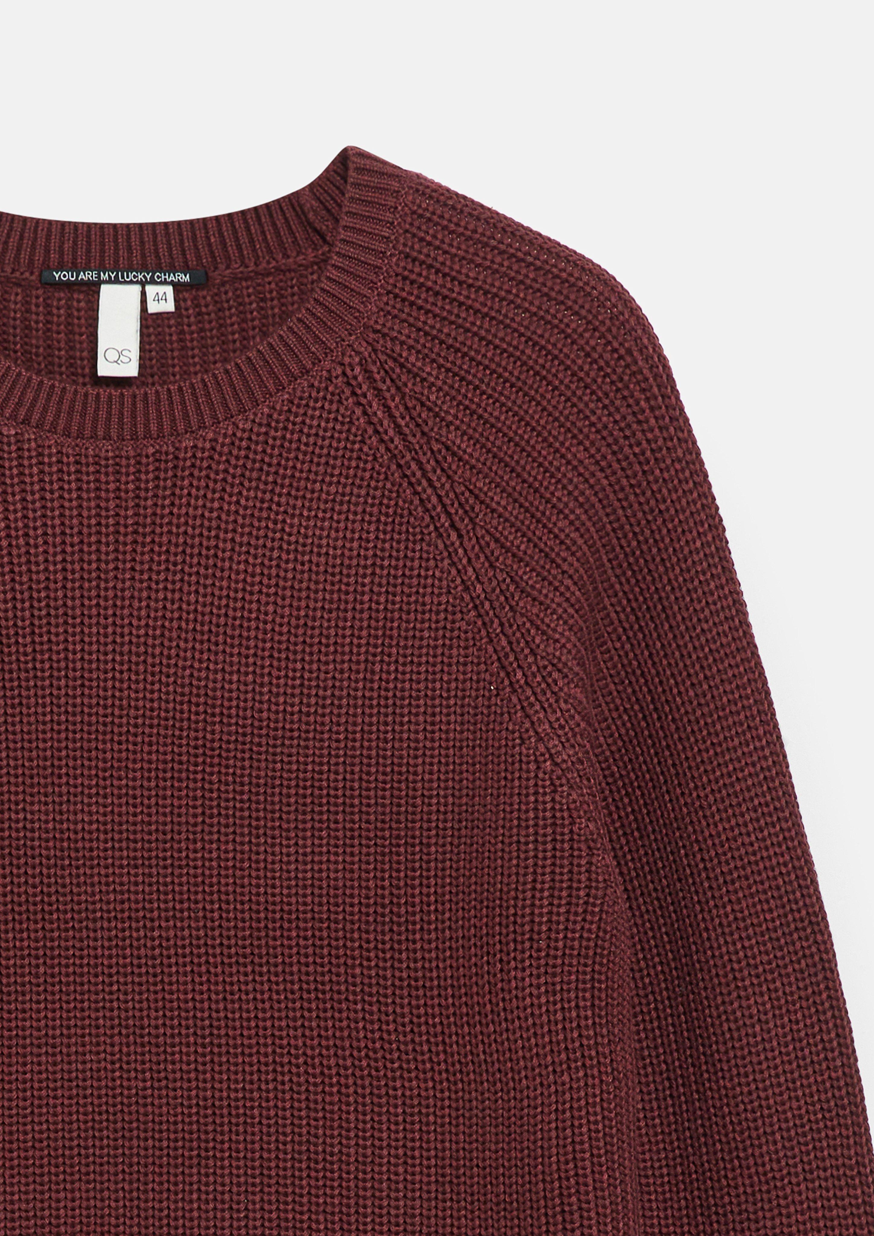 Damen Strickpullover in rot von QS CURVE