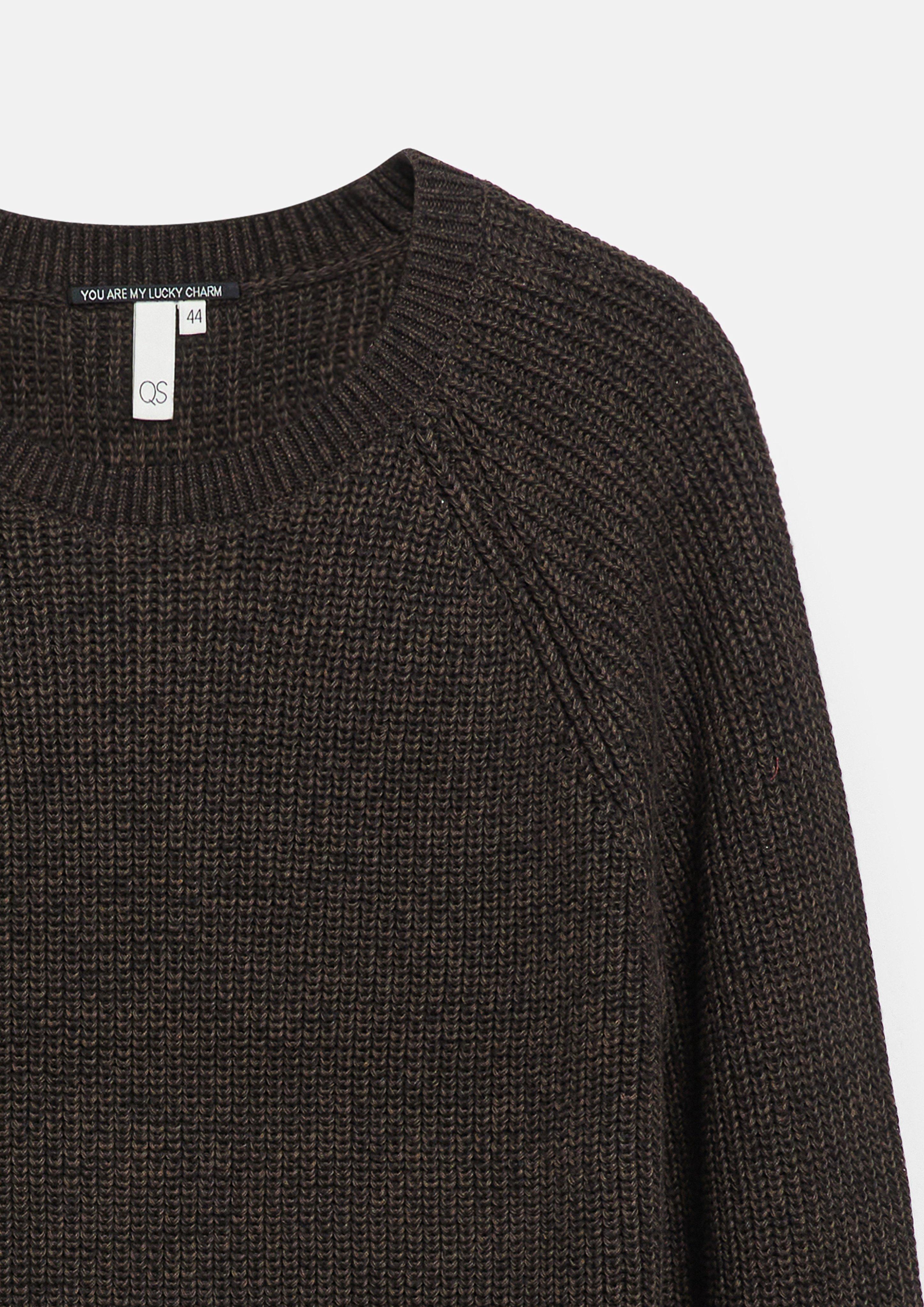 Damen Strickpullover in braun von QS CURVE