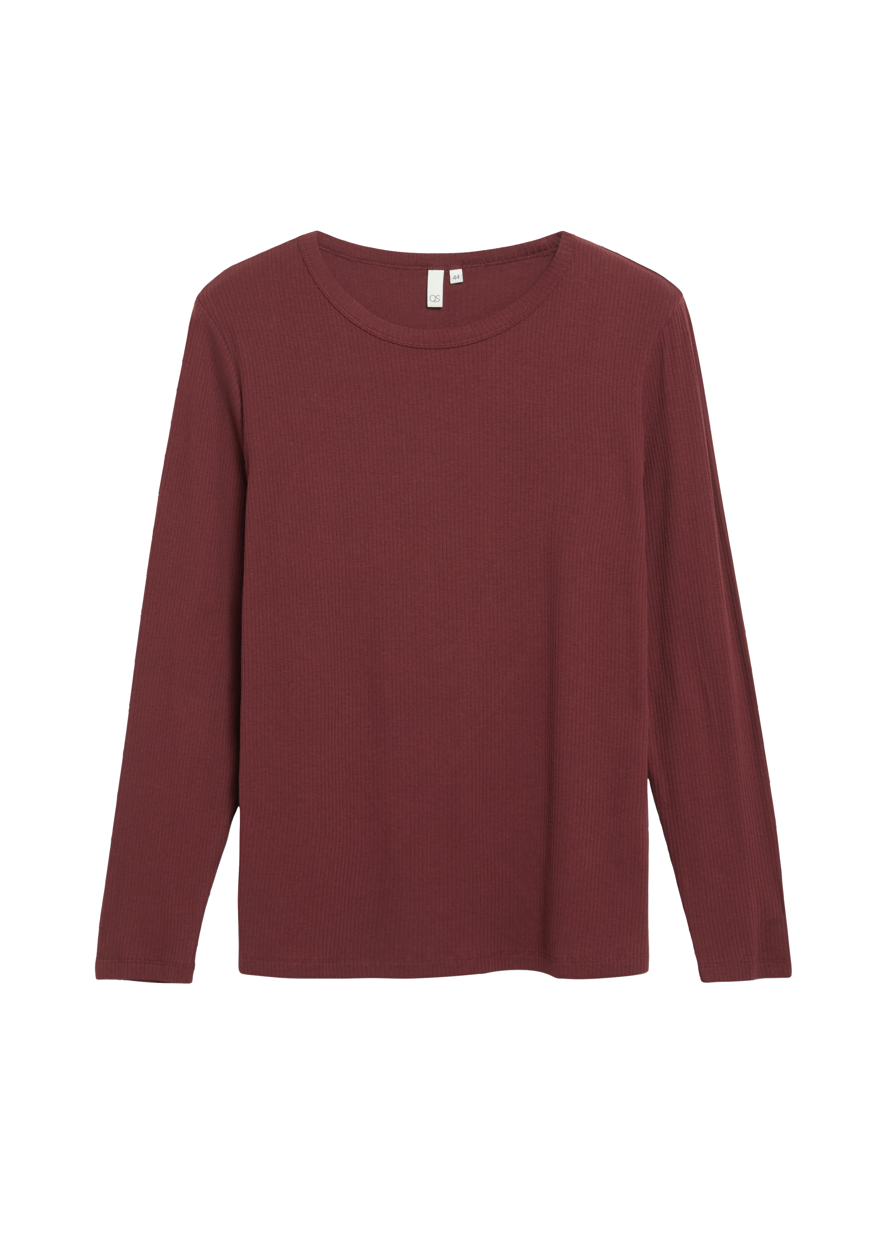 Geribbeld shirt met lange mouwen