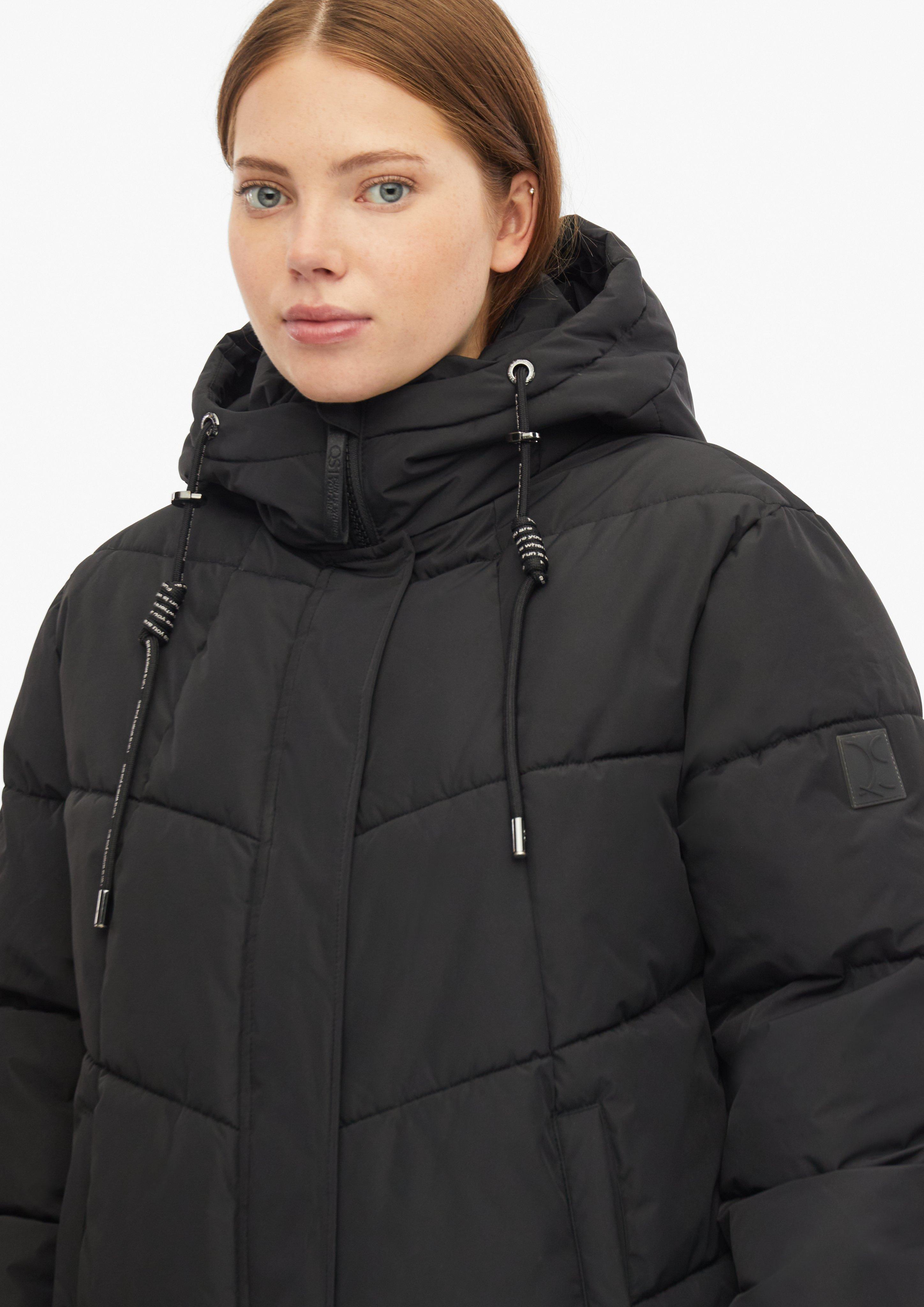 Women Outdoor coat in black by QS CURVE