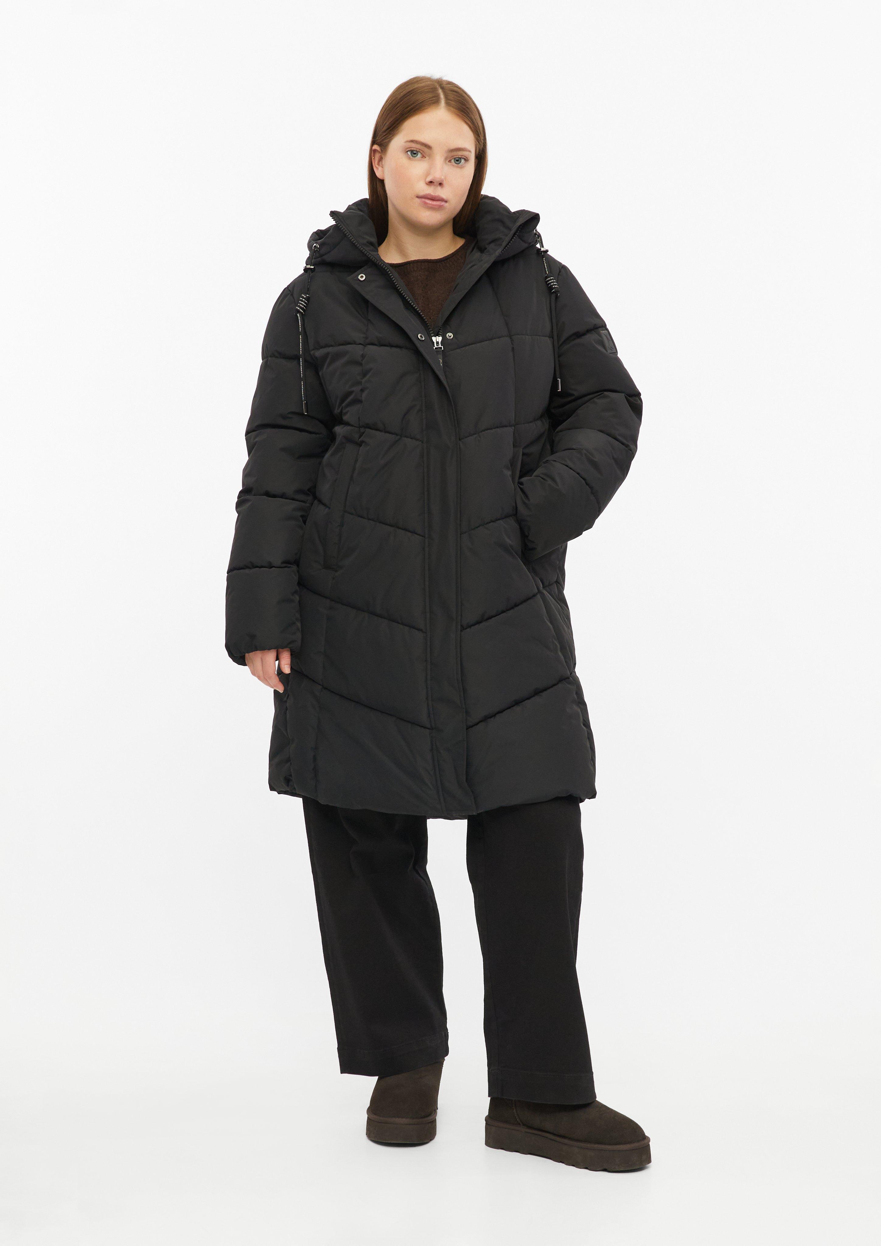 Women Outdoor coat in black by QS CURVE