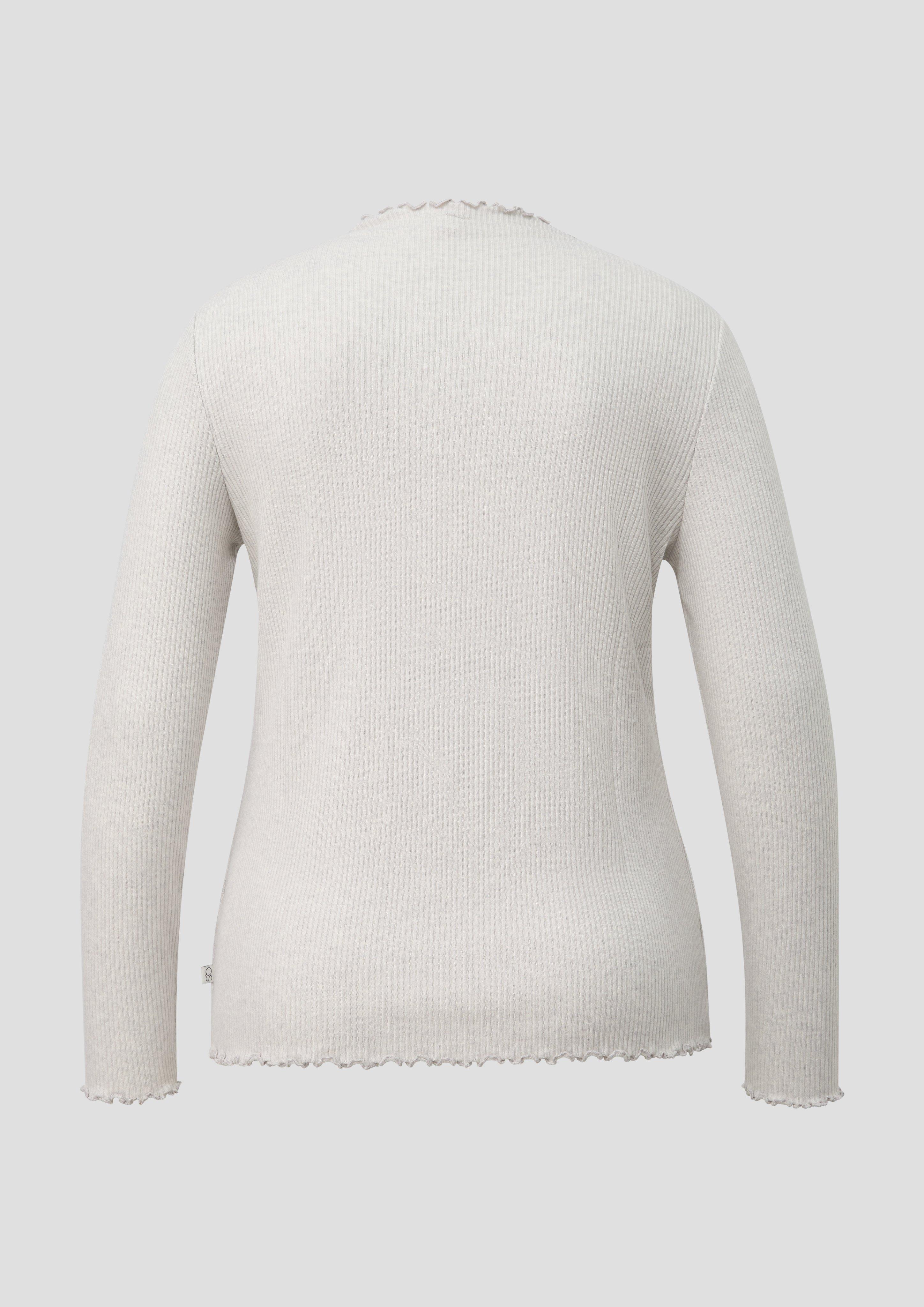 Damen T-Shirt in creme von QS CURVE