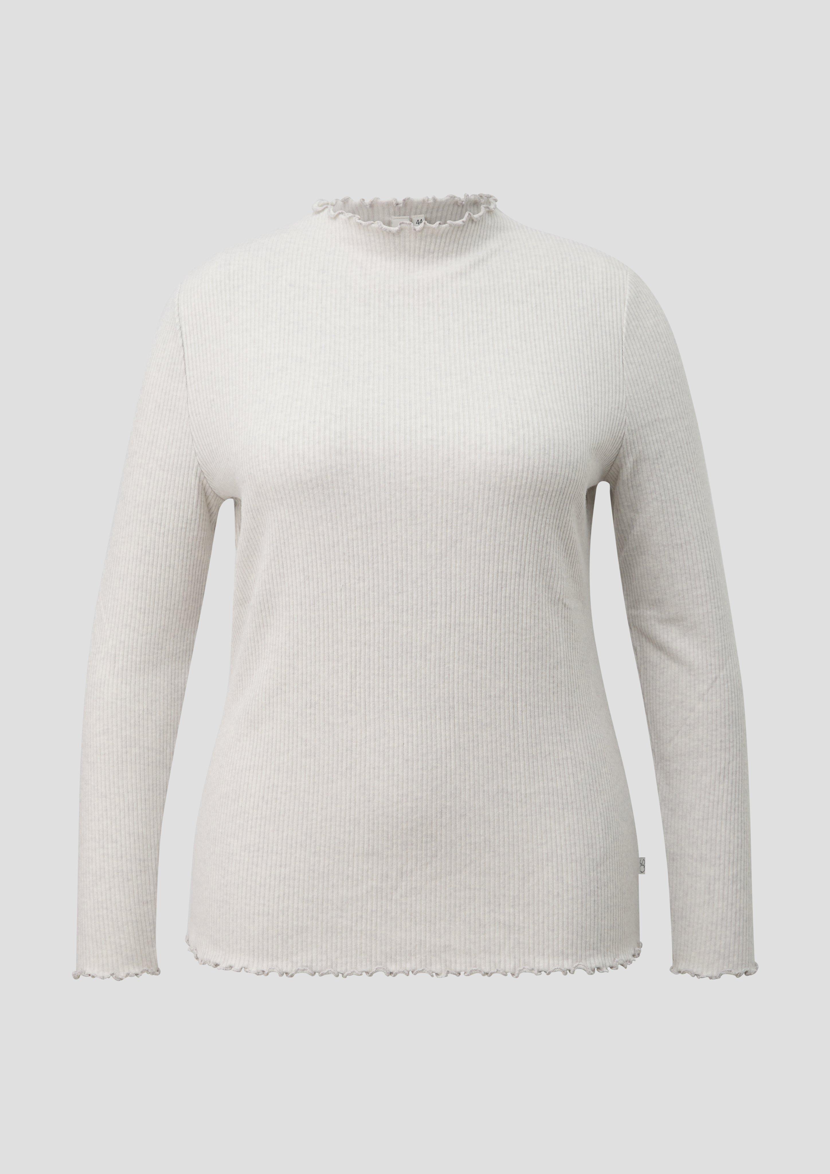 T-Shirt in Farbe creme von QS CURVE