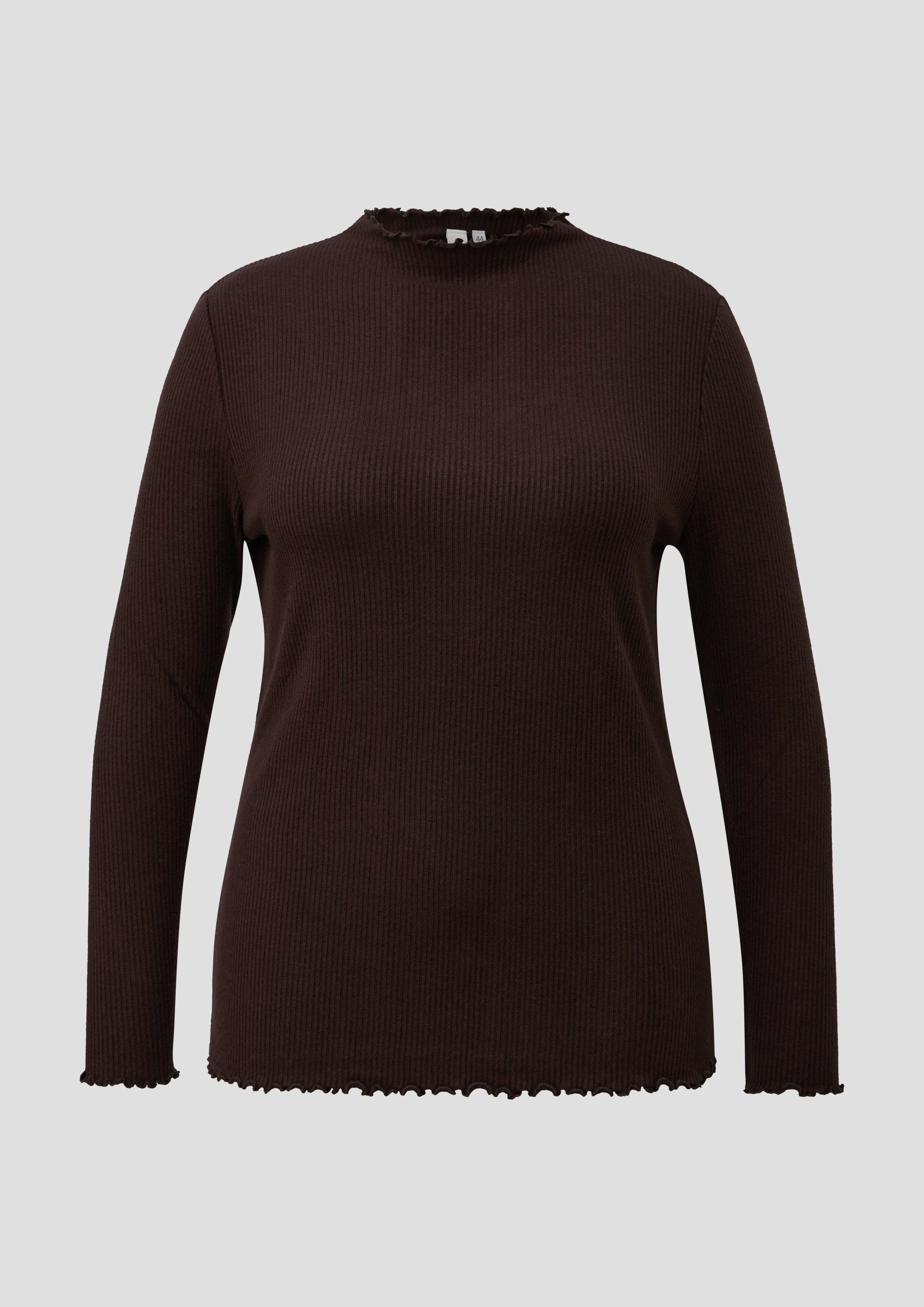 Damen T-Shirt in braun von QS CURVE