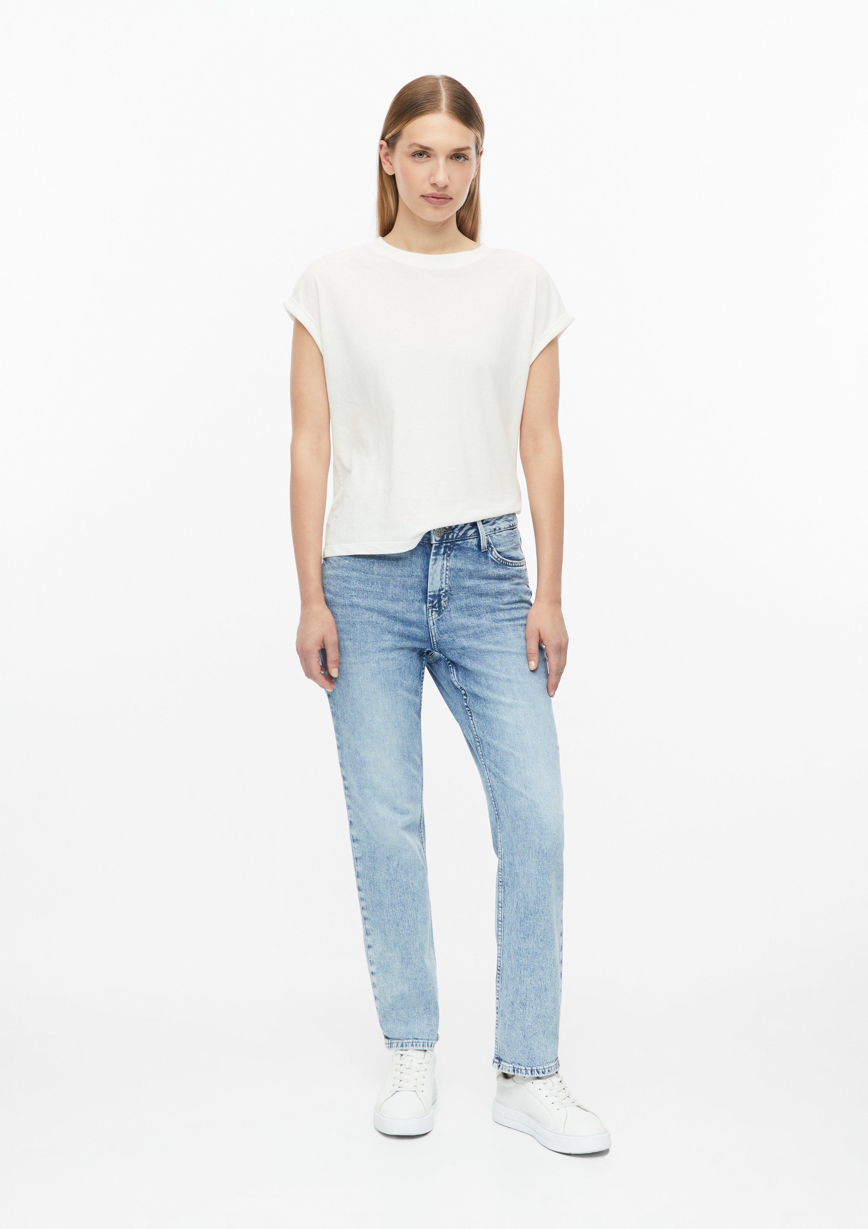 Femmes Jean Karolin / Coupe classique / Taille mi-haute / Jambe droite en bleu de s.Oliver