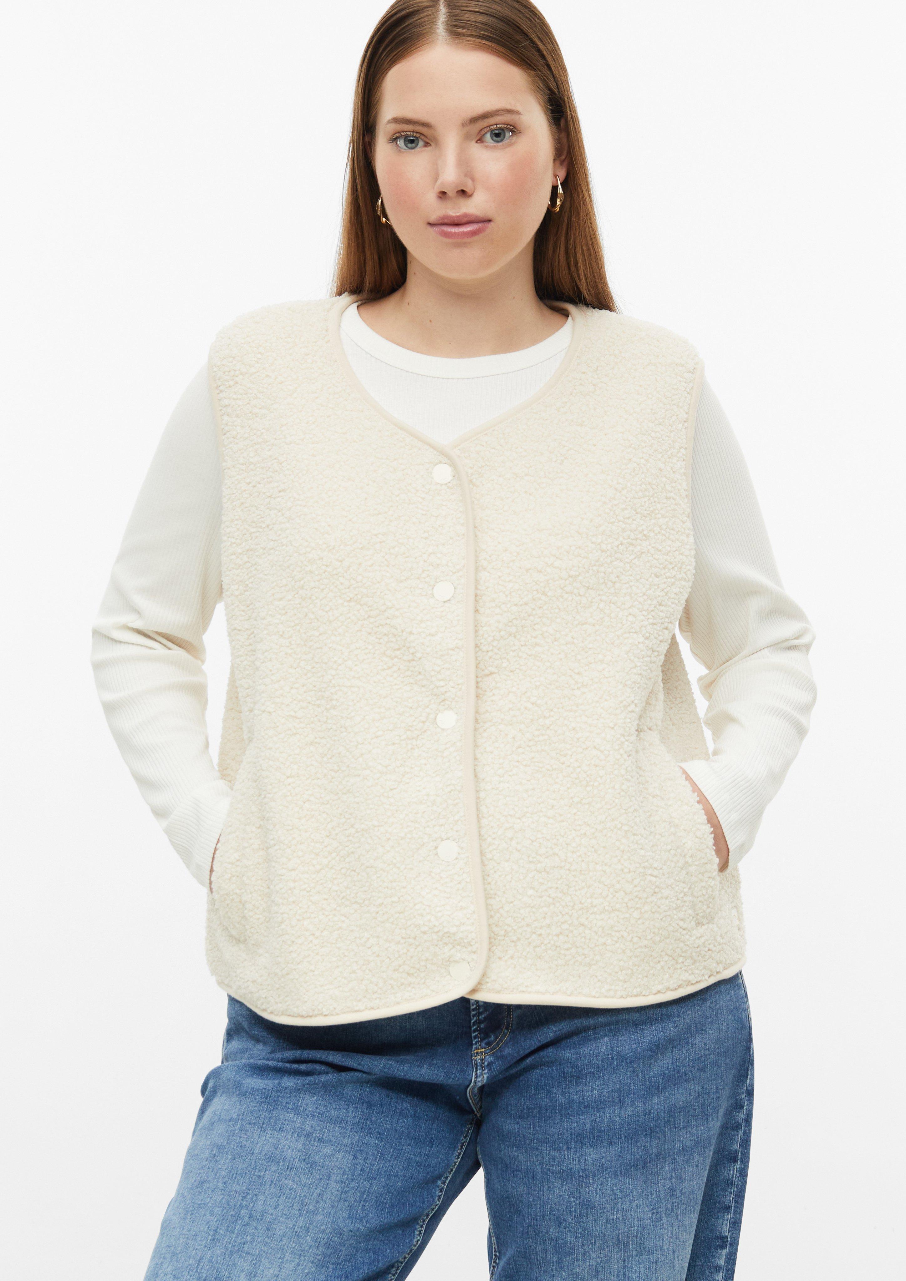 Femmes Gilet d'intérieur en beige de QS CURVE