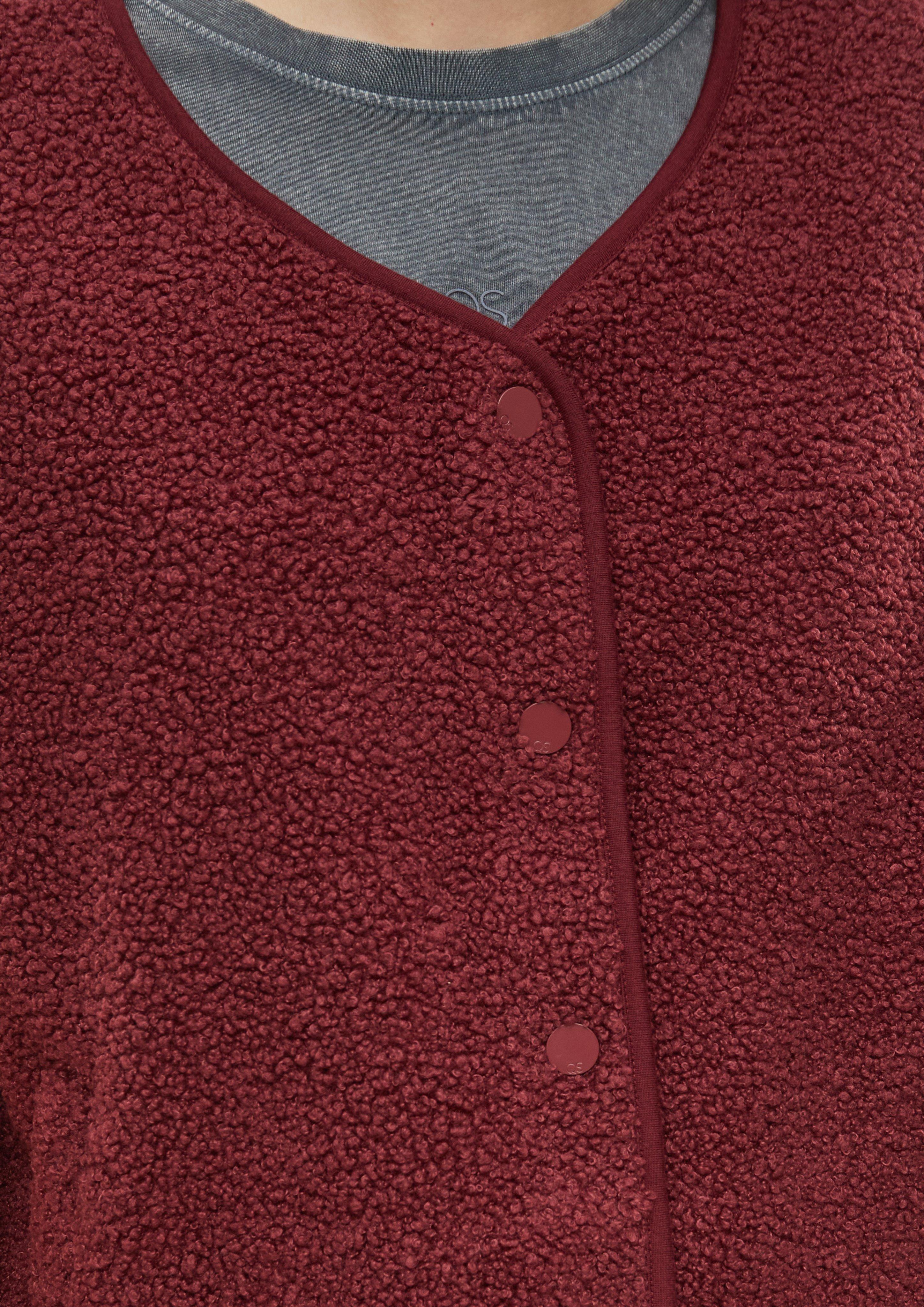 Femmes Gilet d'intérieur en rouge de QS CURVE