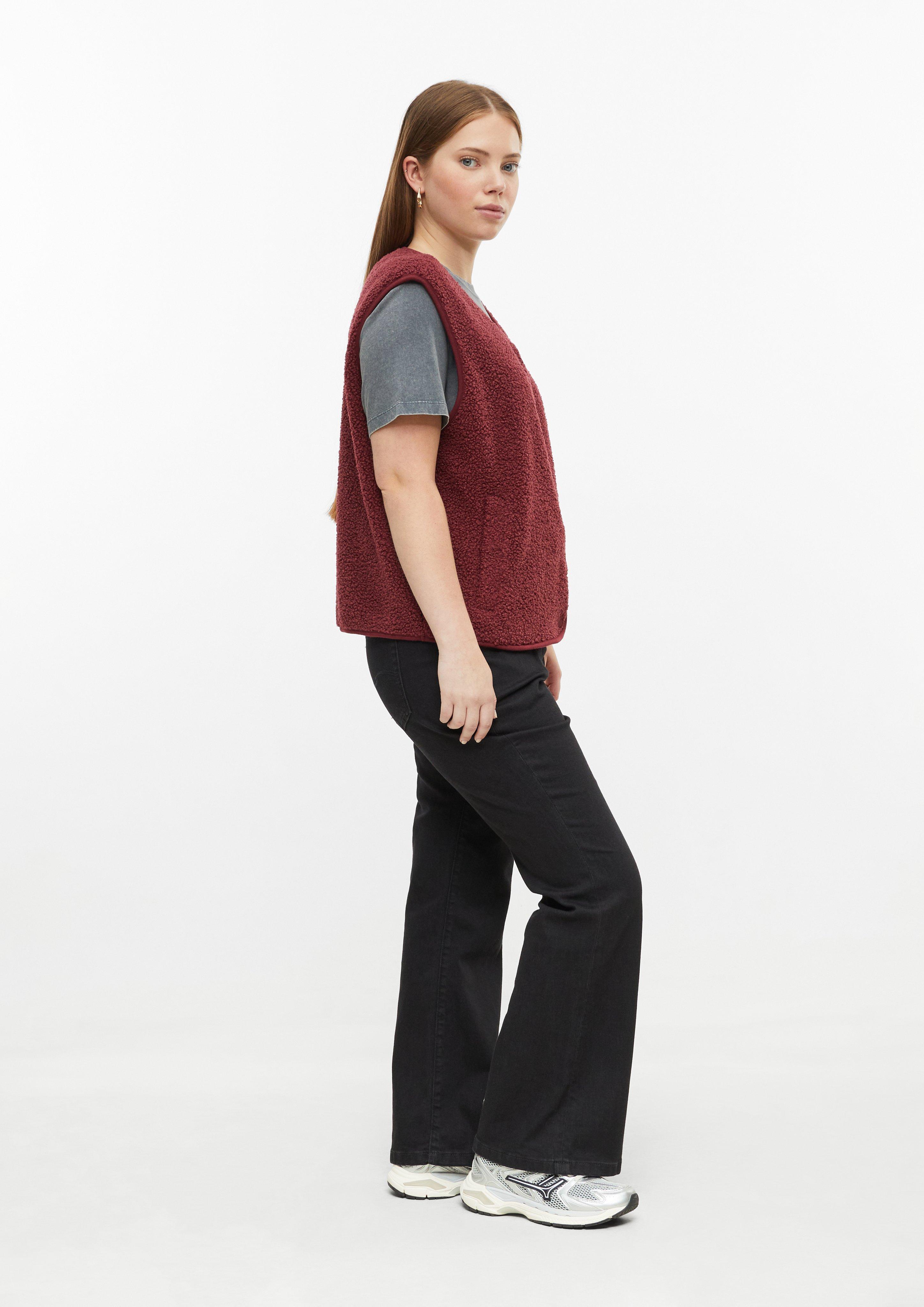 Femmes Gilet d'intérieur en rouge de QS CURVE