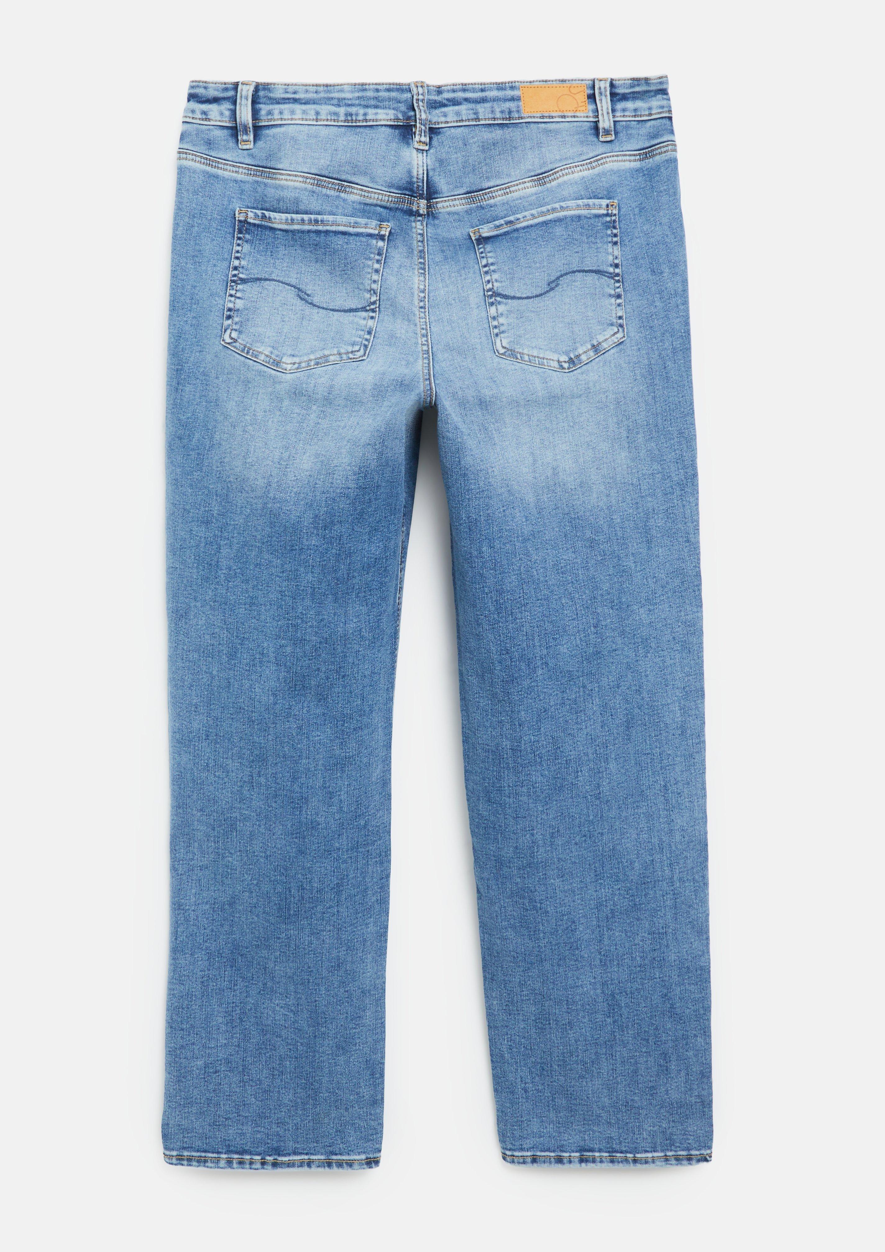 Dames Jeans broek in blauw van QS CURVE