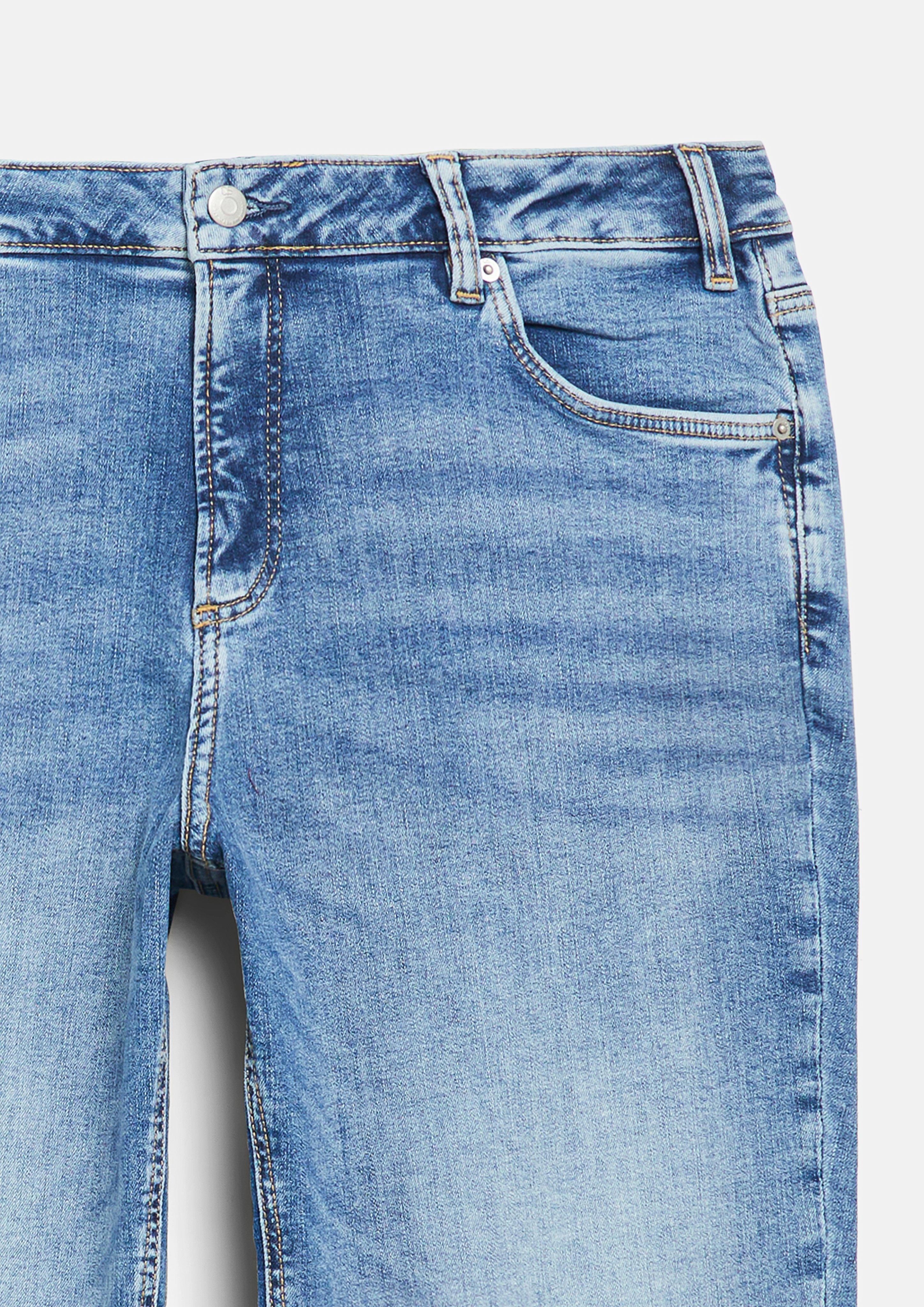 Dames Jeans broek in blauw van QS CURVE