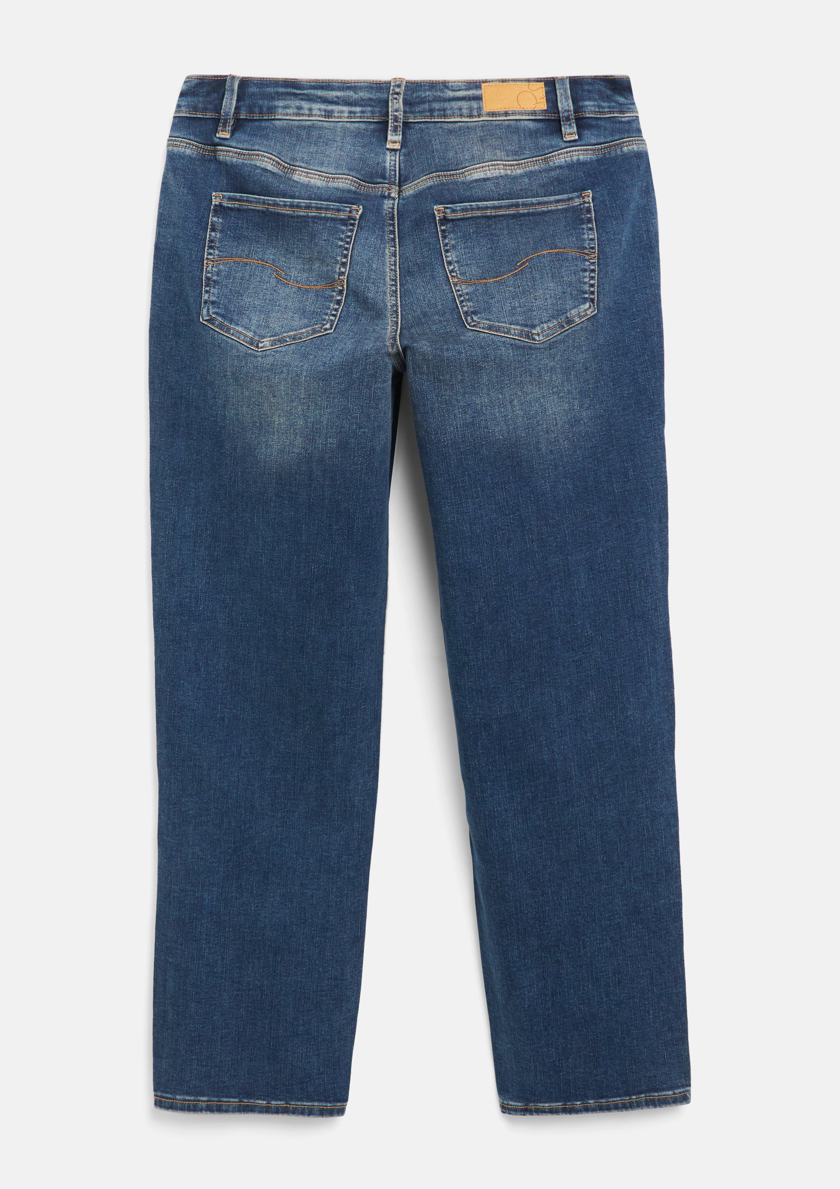 Dames Jeans broek in blauw van QS CURVE