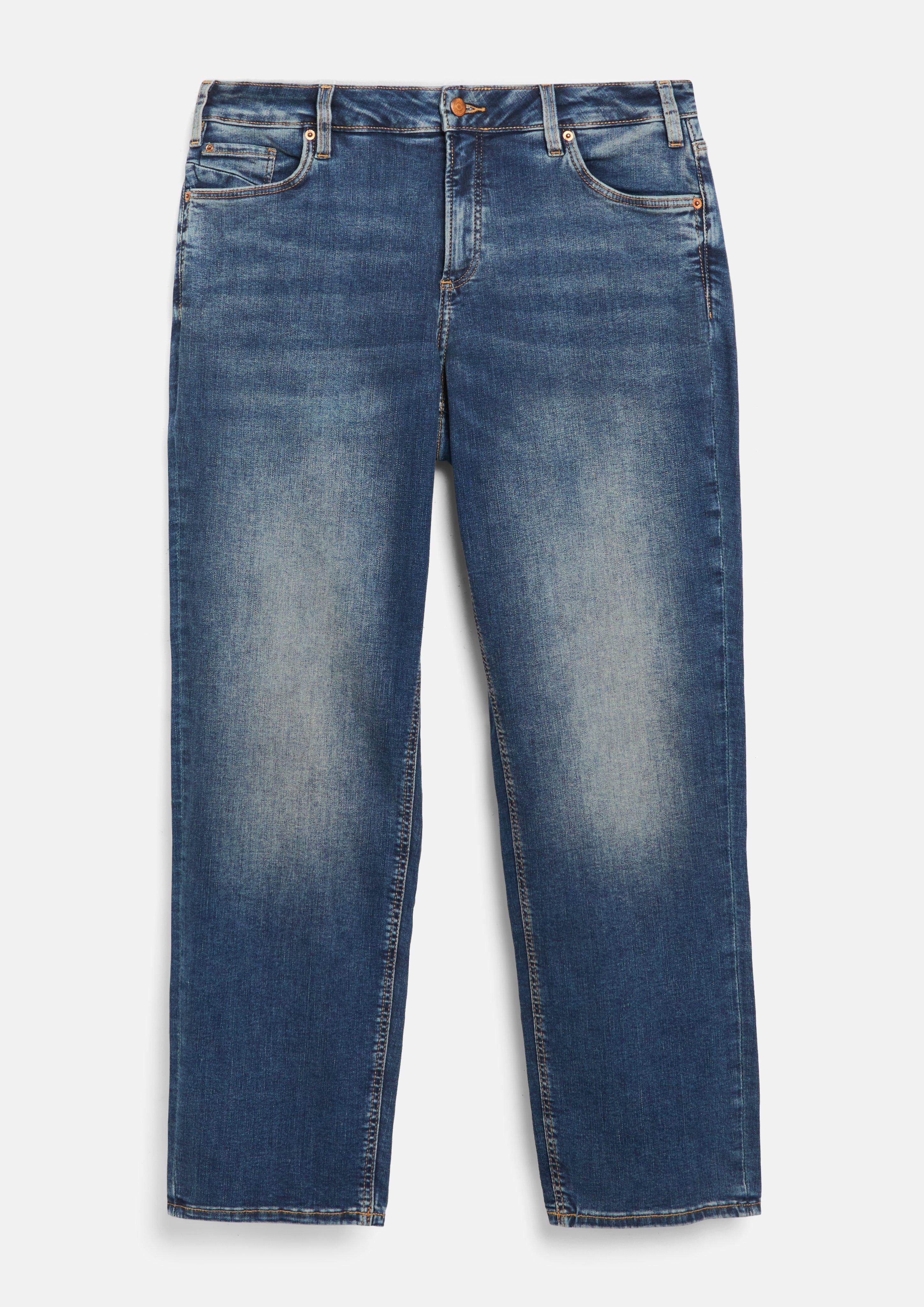Dames Jeans broek in blauw van QS CURVE