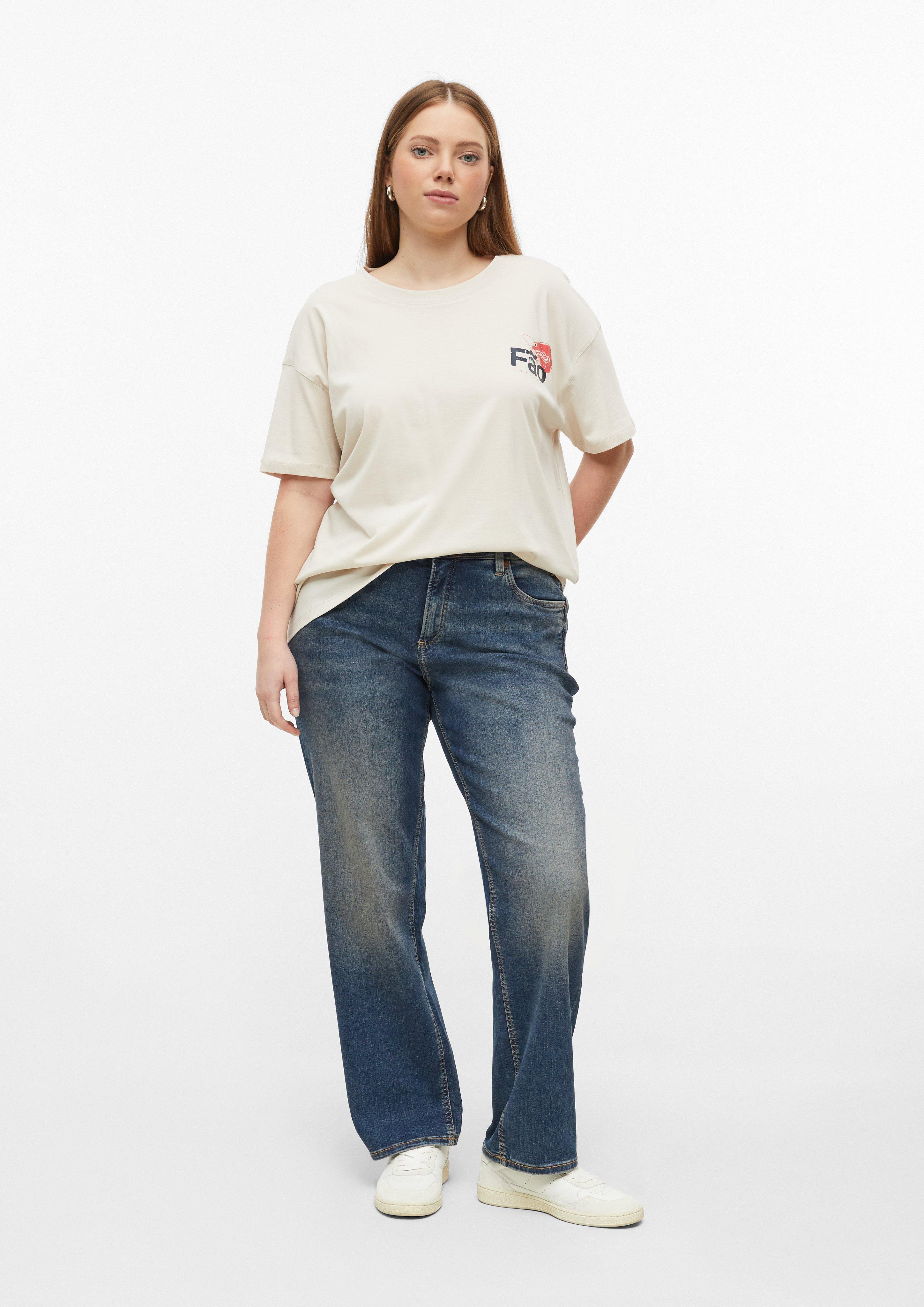 Dames Jeans broek in blauw van QS CURVE