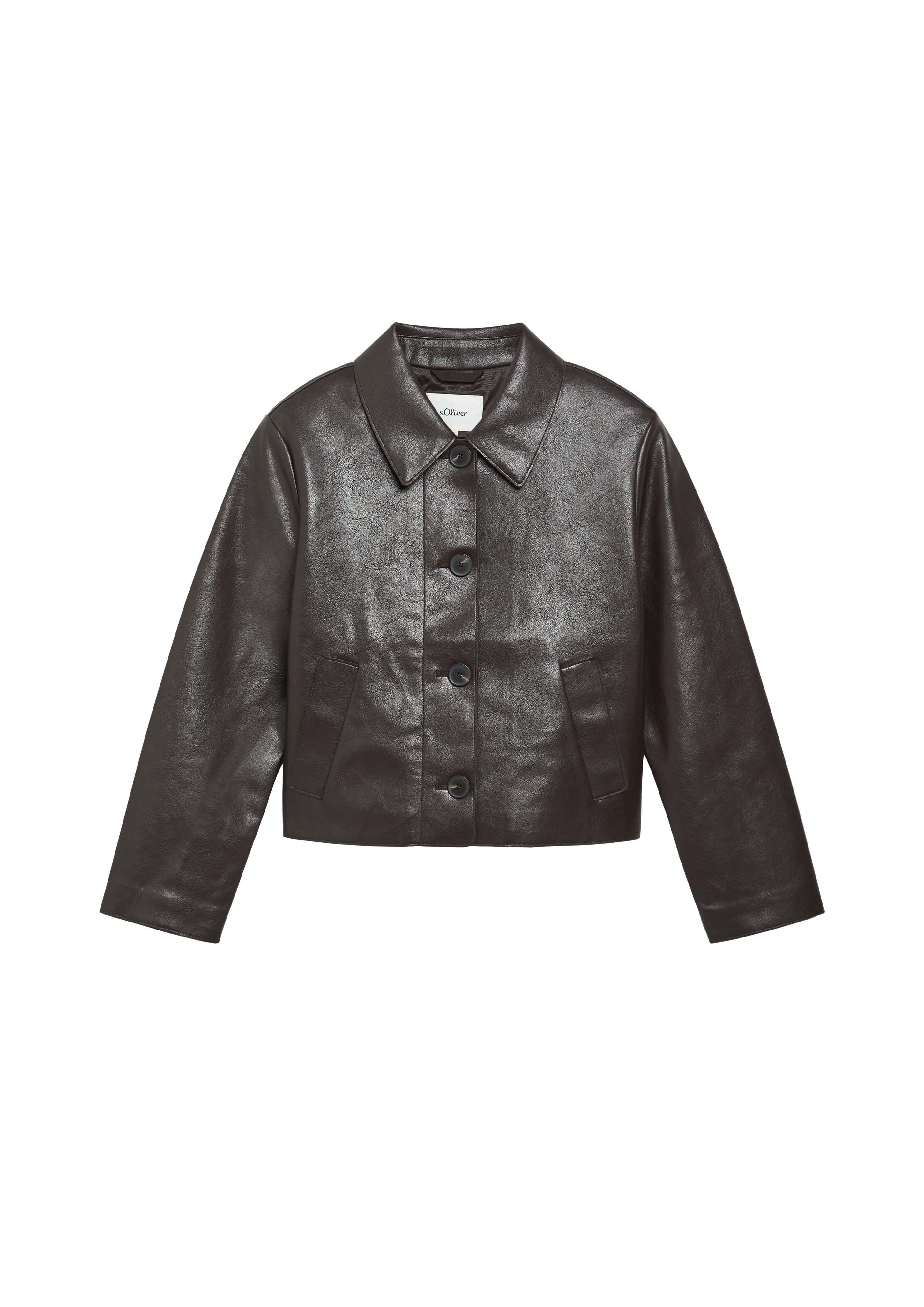 Jacke in Leder-Optik