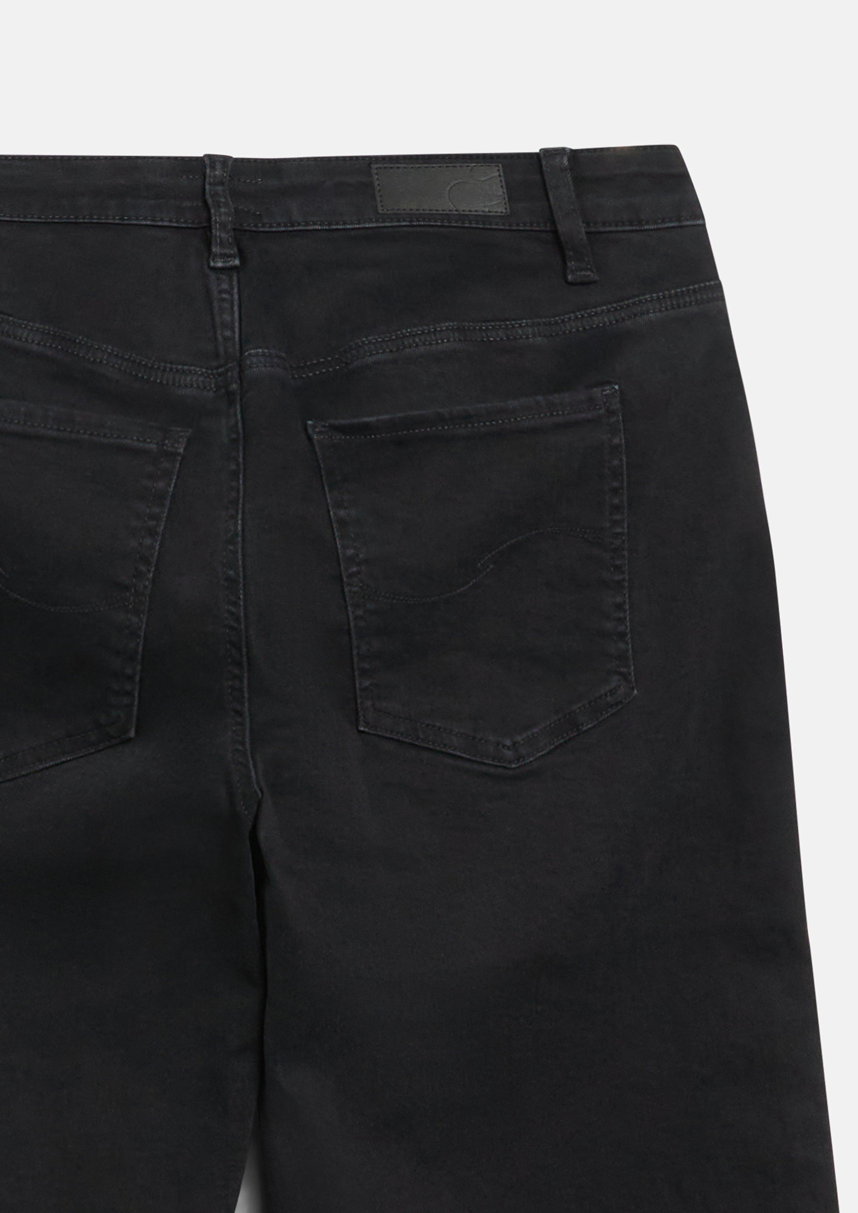 Dames Jeans broek in zwart van QS CURVE
