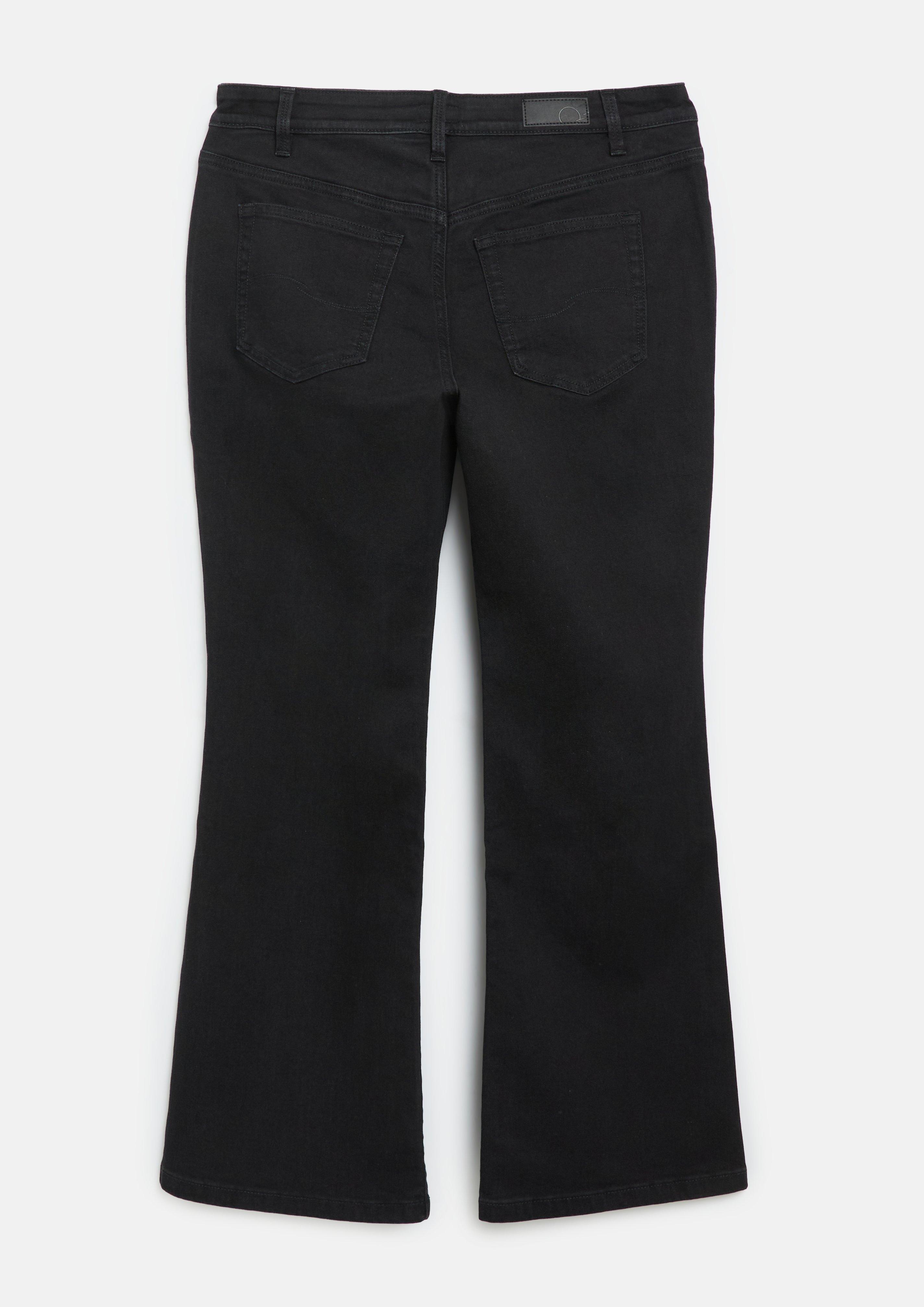 Damen Jeans-Hose in schwarz von QS CURVE