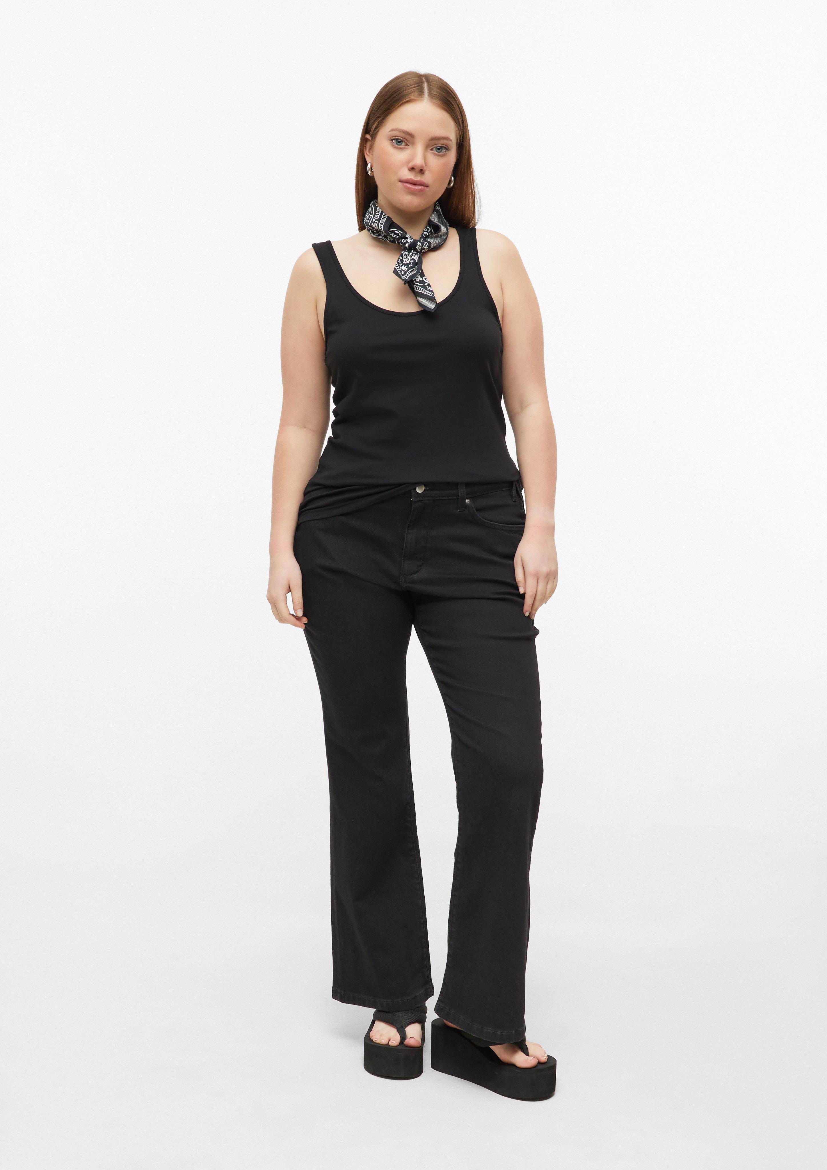 Damen Jeans-Hose in schwarz von QS CURVE