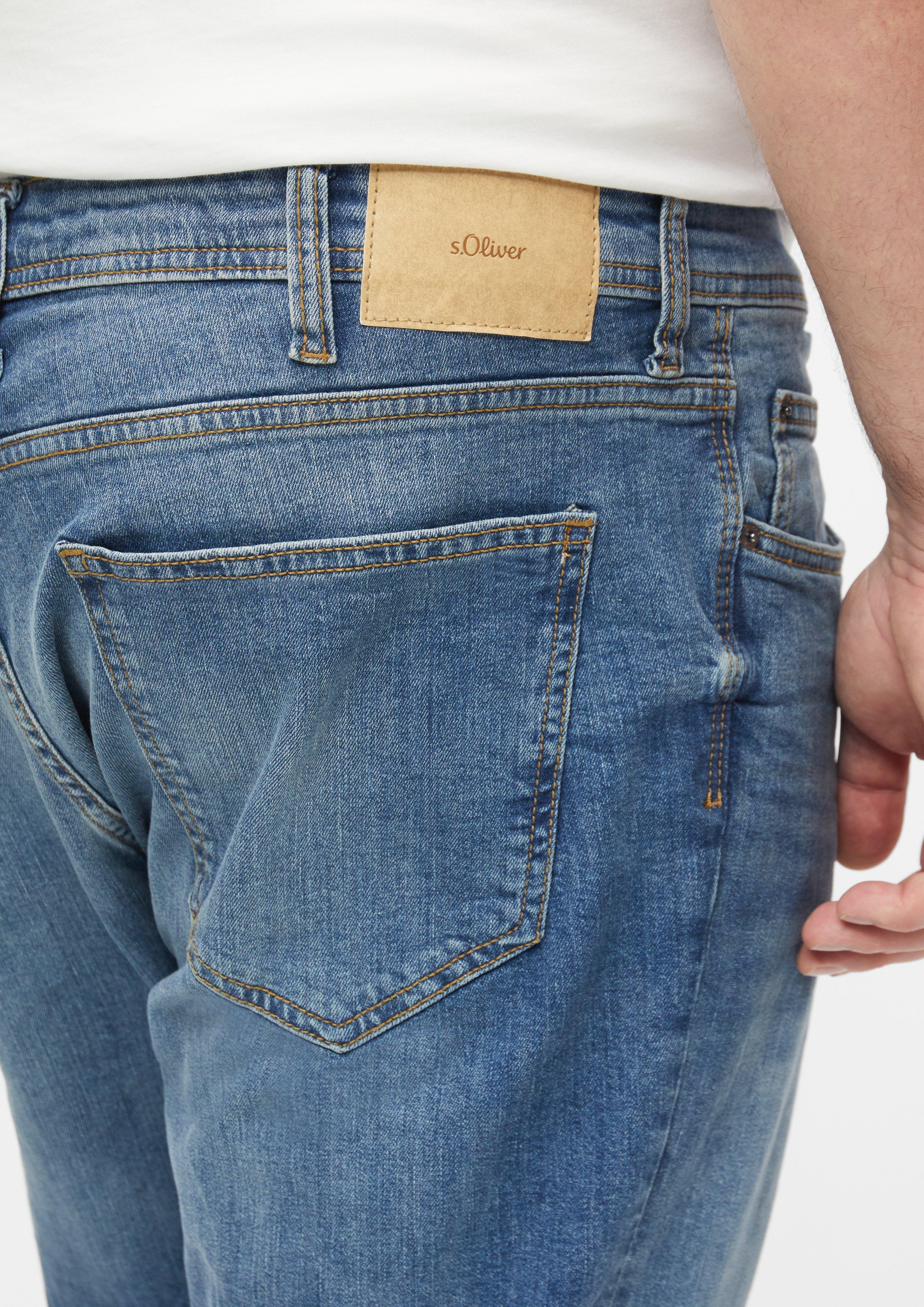 Herren Jeans Nelio / Slim Fit / Mid Rise / Slim Leg in blau von s.Oliver Men Big Sizes