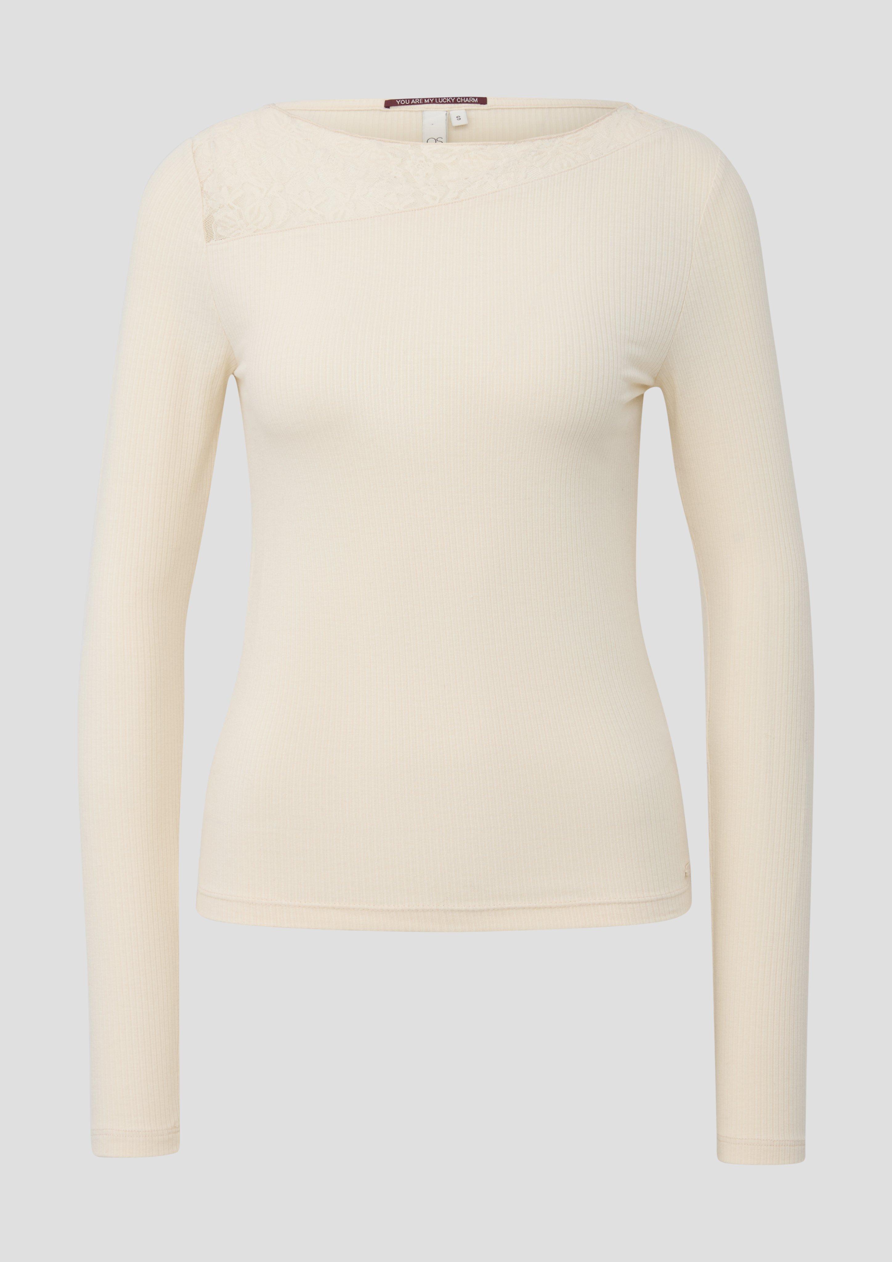 Women T-Shirt in beige by QS