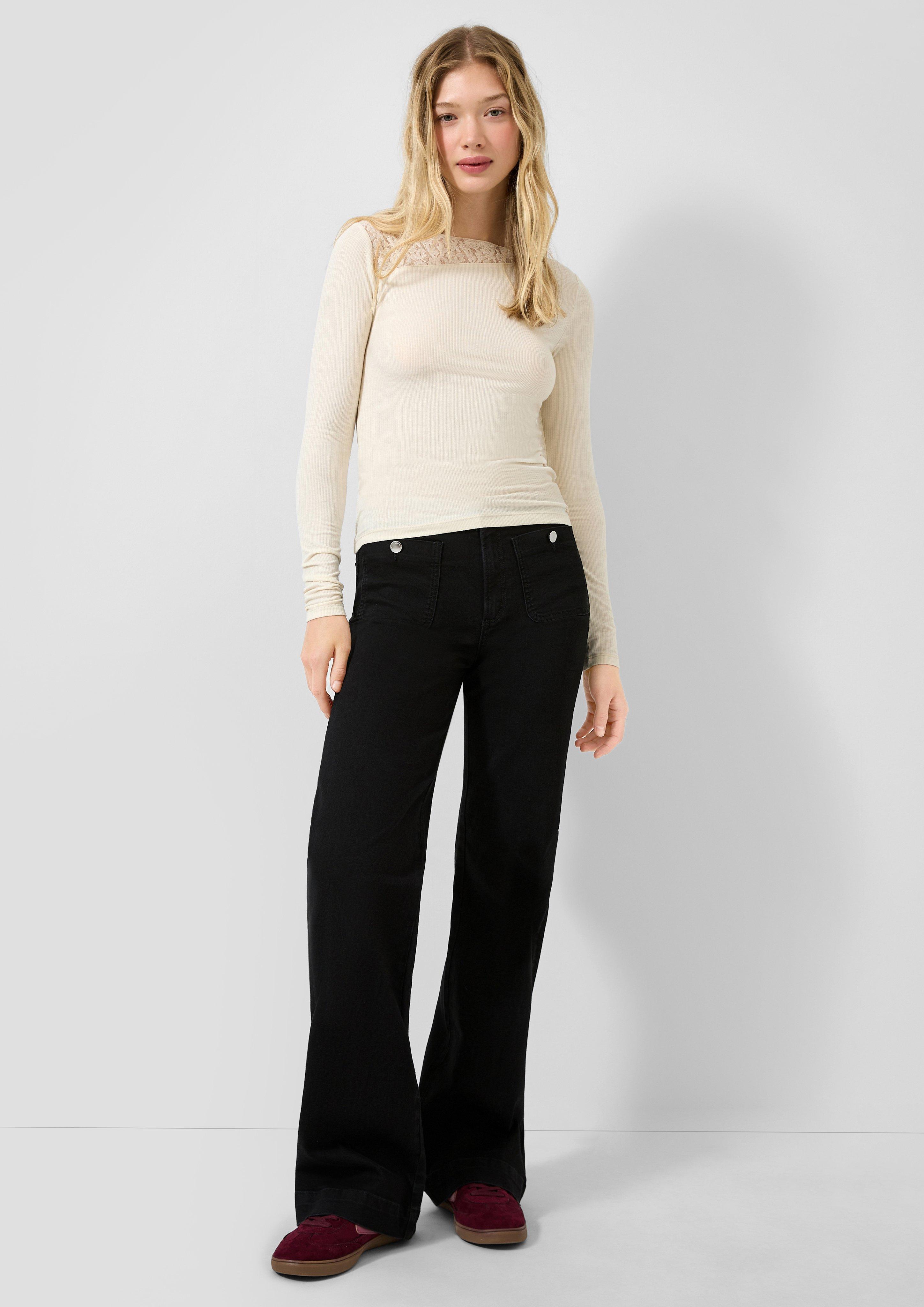 Women T-Shirt in beige by QS