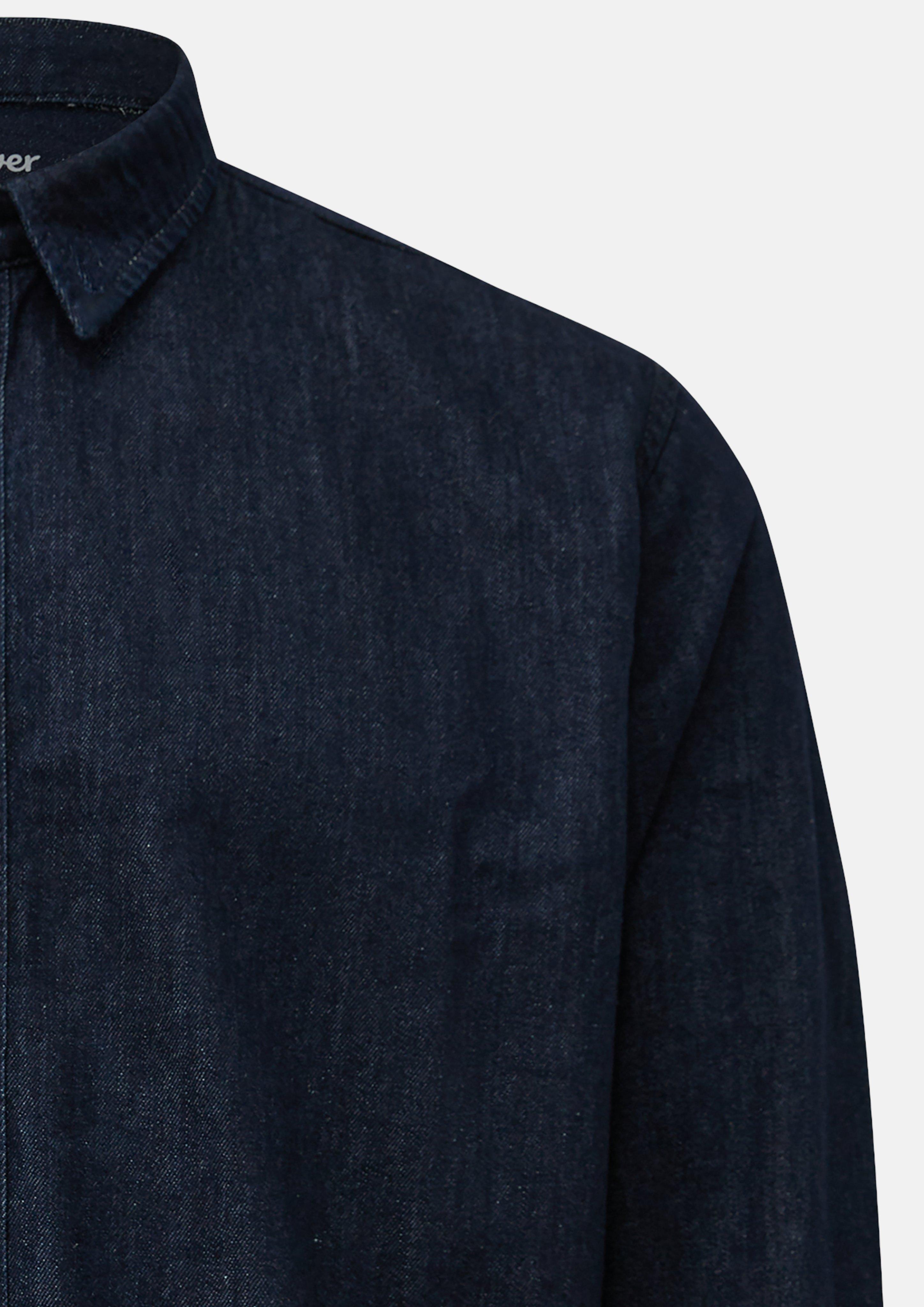 Páni Regular Fit: džínsová košeľa zo 100 % bavlny vo farbe modrá od s.Oliver Men Big Sizes