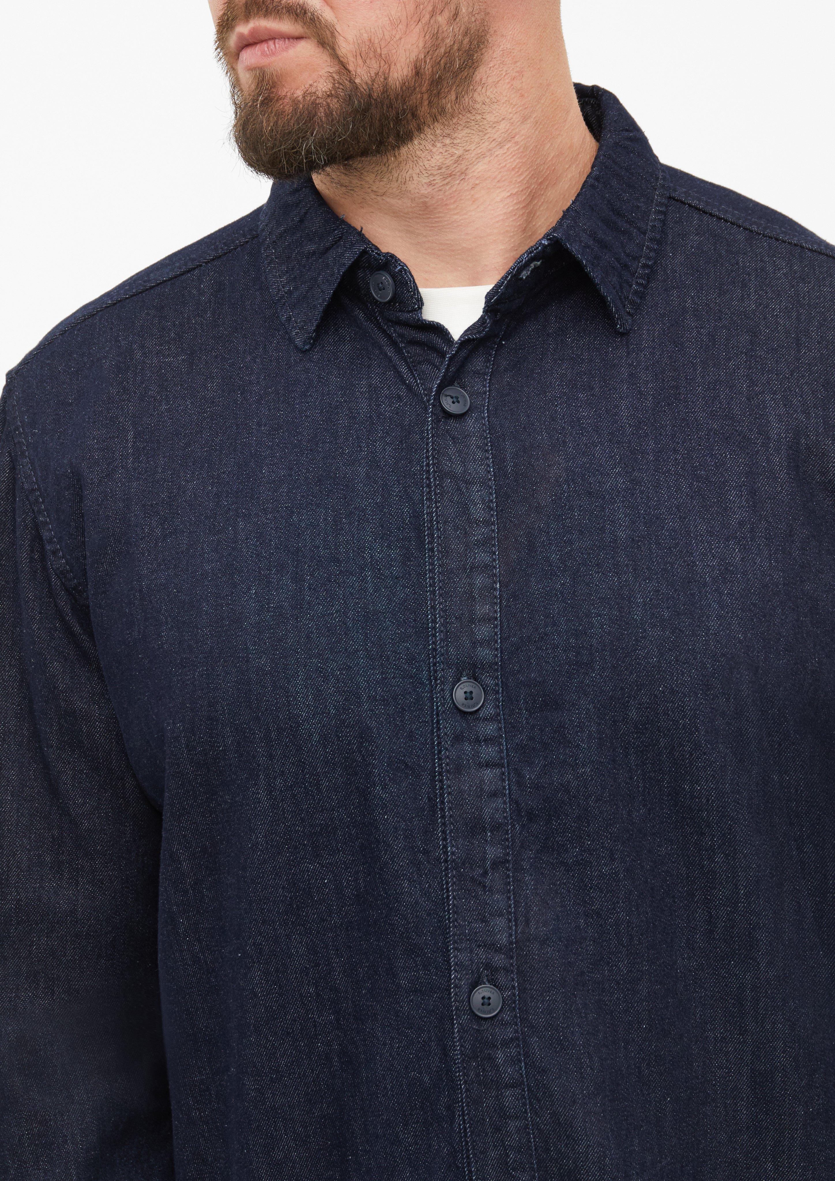 Páni Regular Fit: džínsová košeľa zo 100 % bavlny vo farbe modrá od s.Oliver Men Tall Sizes