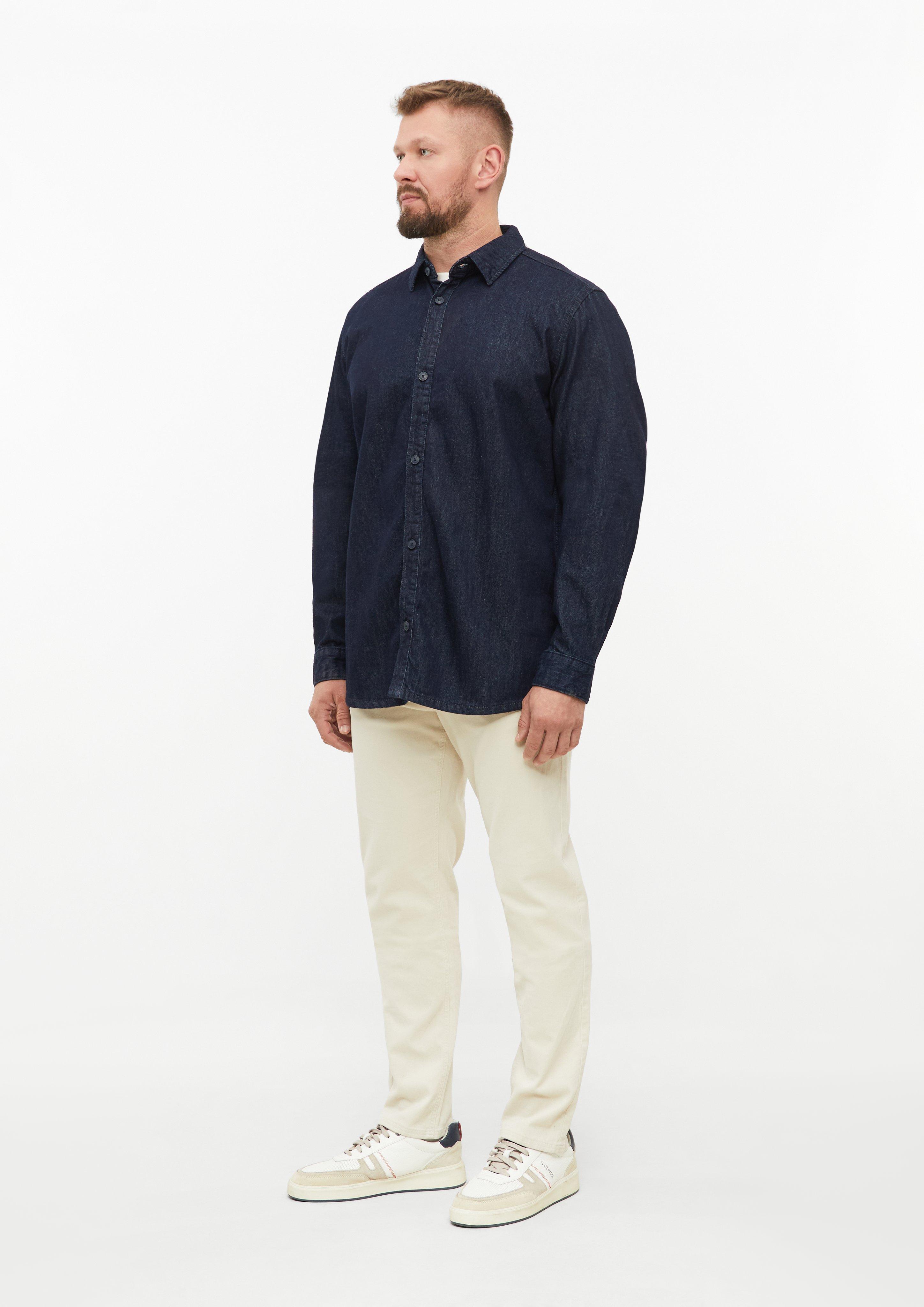 Páni Regular Fit: džínsová košeľa zo 100 % bavlny vo farbe modrá od s.Oliver Men Tall Sizes