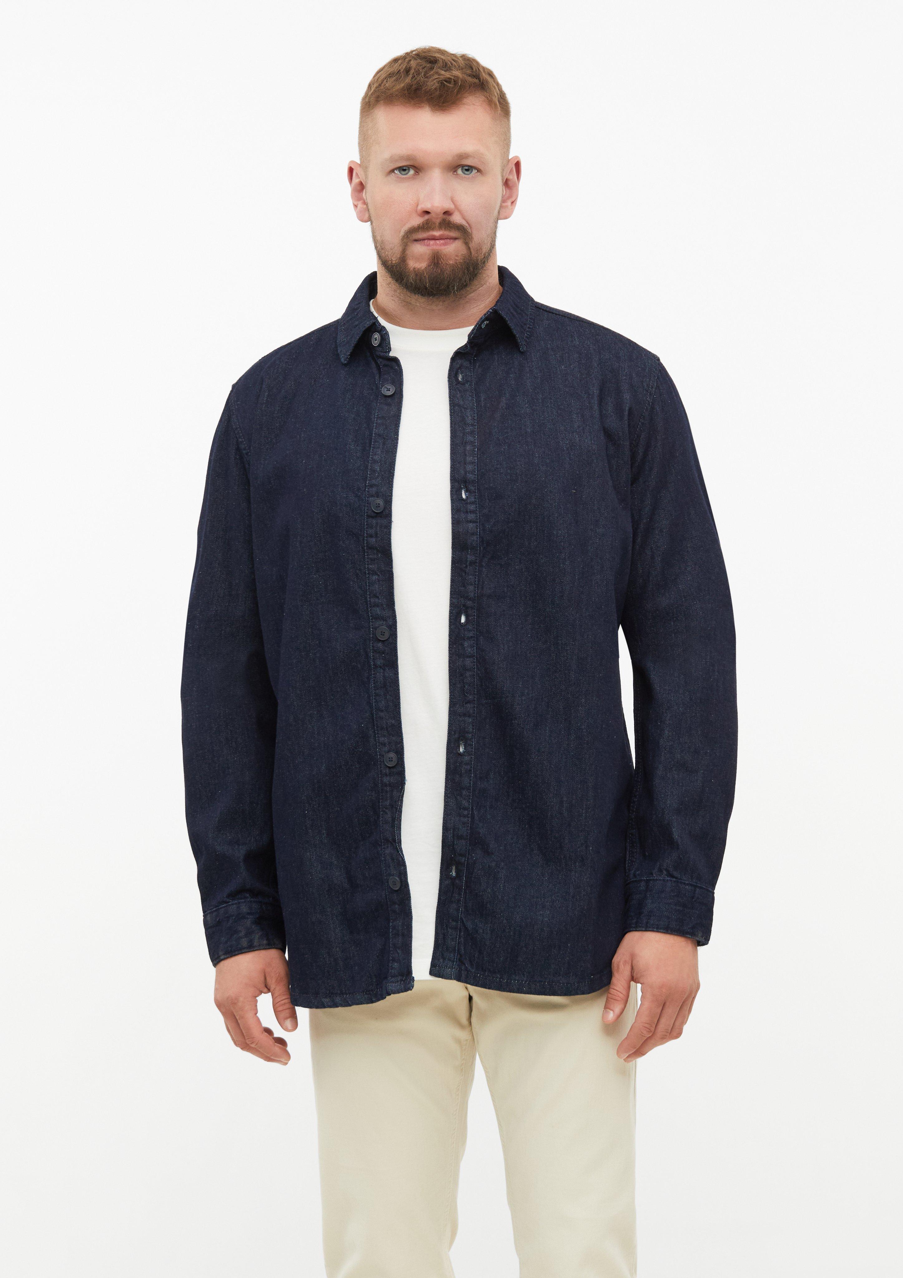 Regular Fit: Koszula dżinsowa ze 100% bawełny w kolorze granatowy od s.Oliver Men Tall Sizes