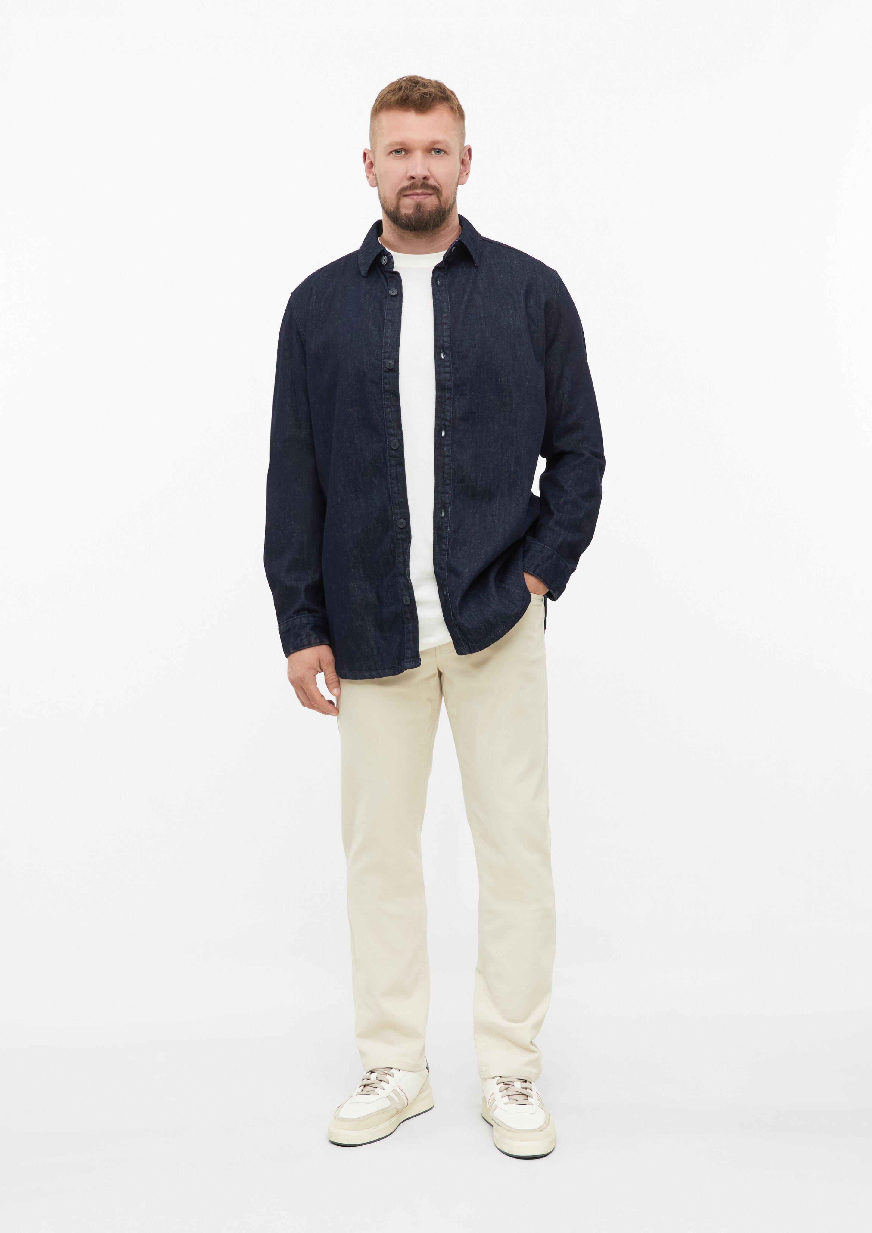Páni Regular Fit: džínsová košeľa zo 100 % bavlny vo farbe modrá od s.Oliver Men Tall Sizes