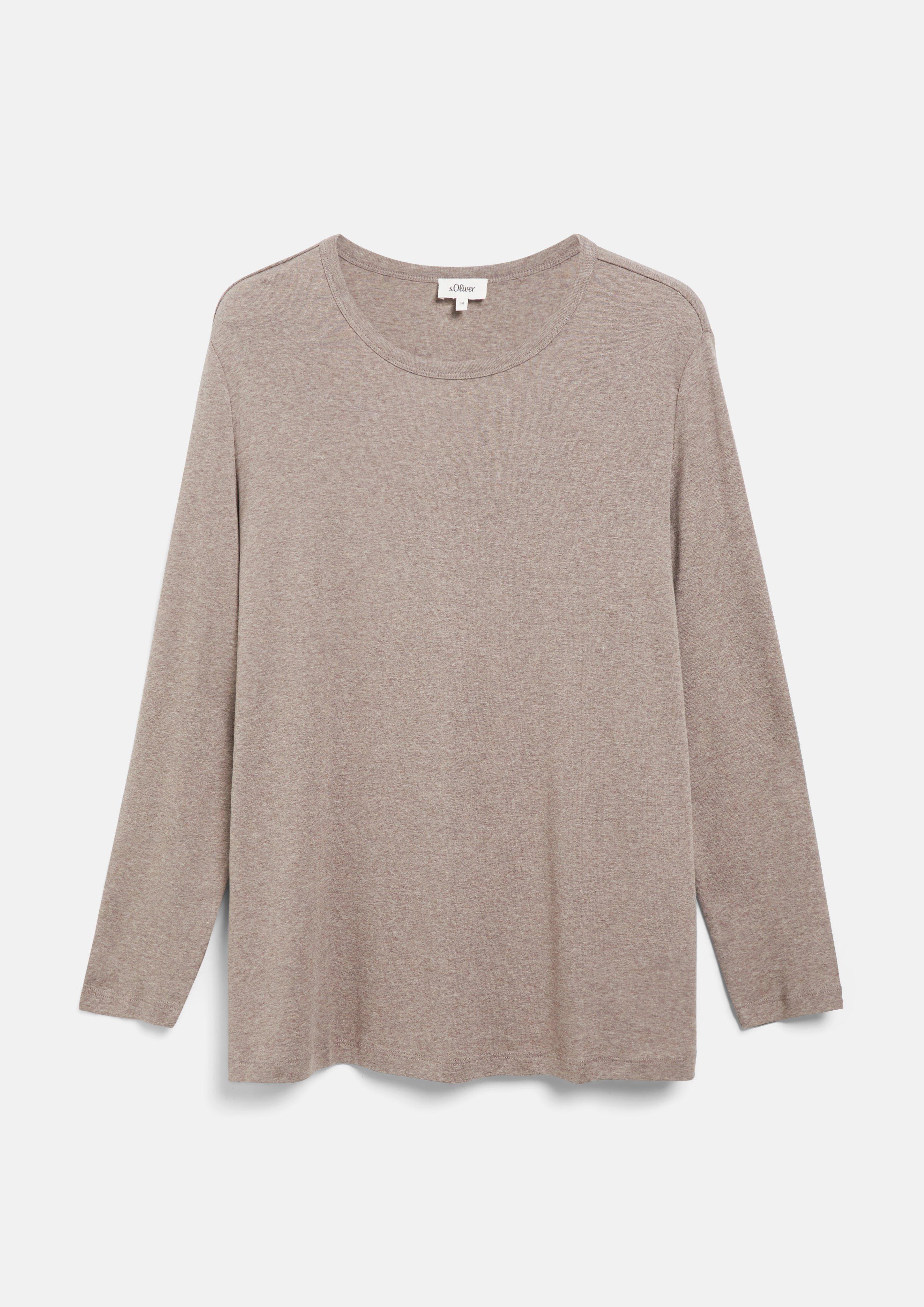 Femmes T-shirt en marron clair de s.Oliver CURVE