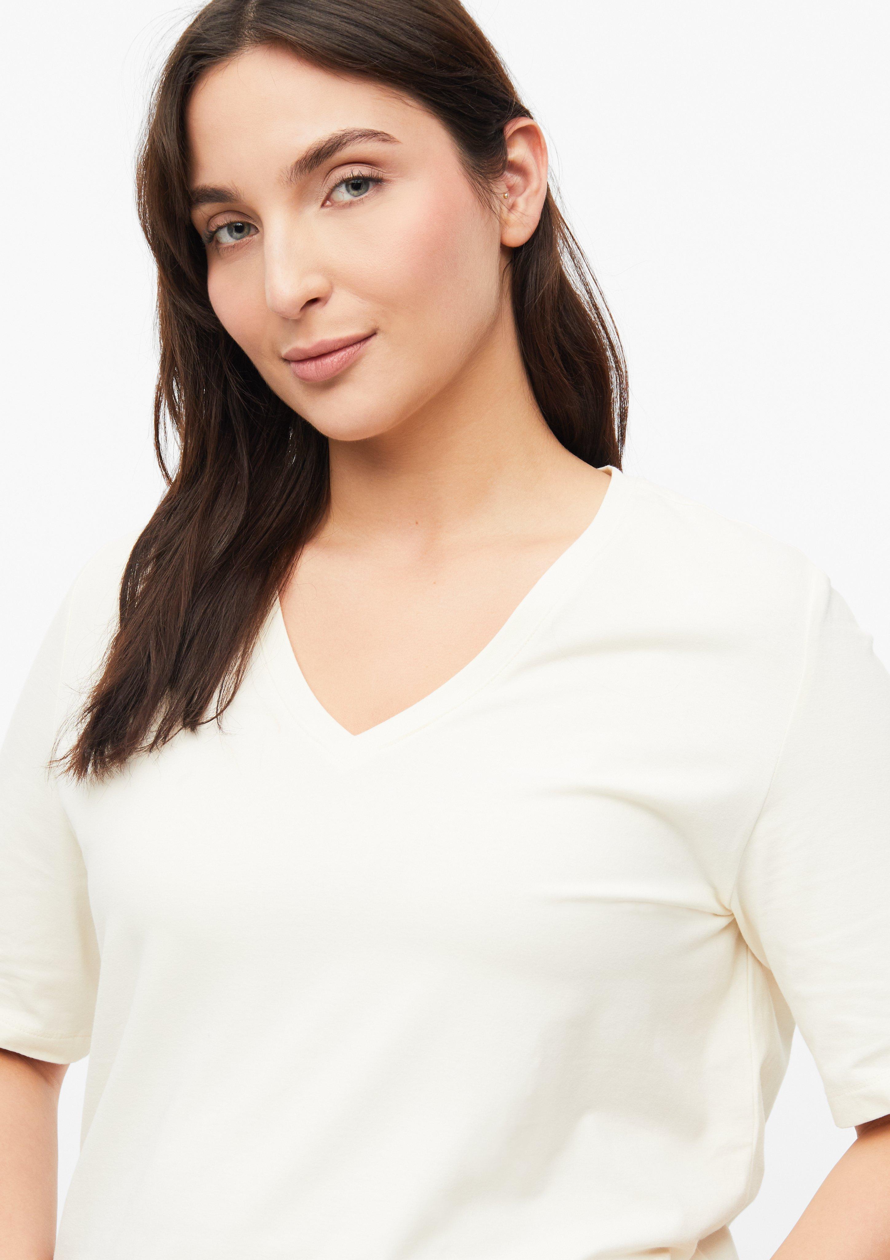 Damen T-Shirt in beige von s.Oliver CURVE