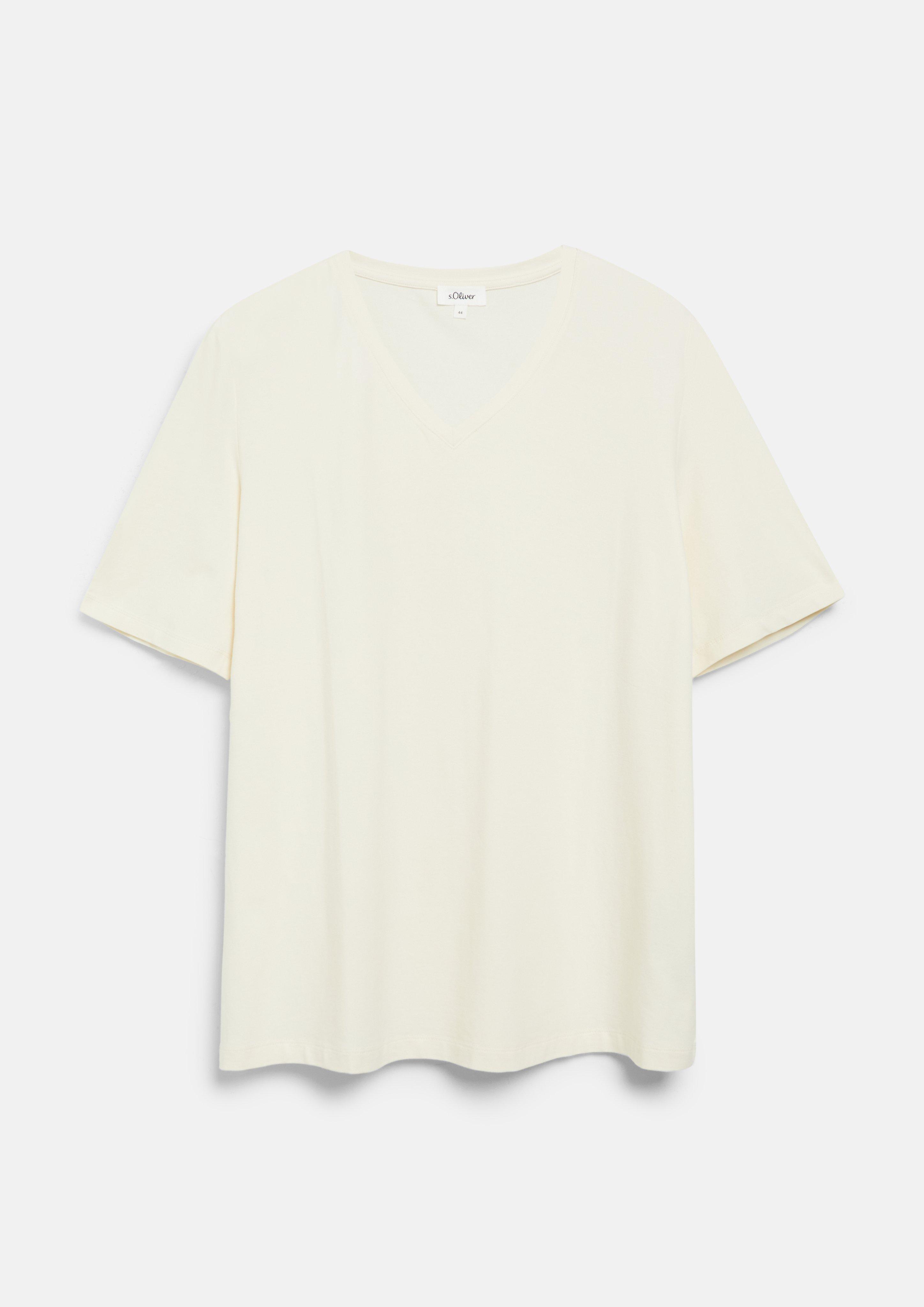 Damen T-Shirt in beige von s.Oliver CURVE
