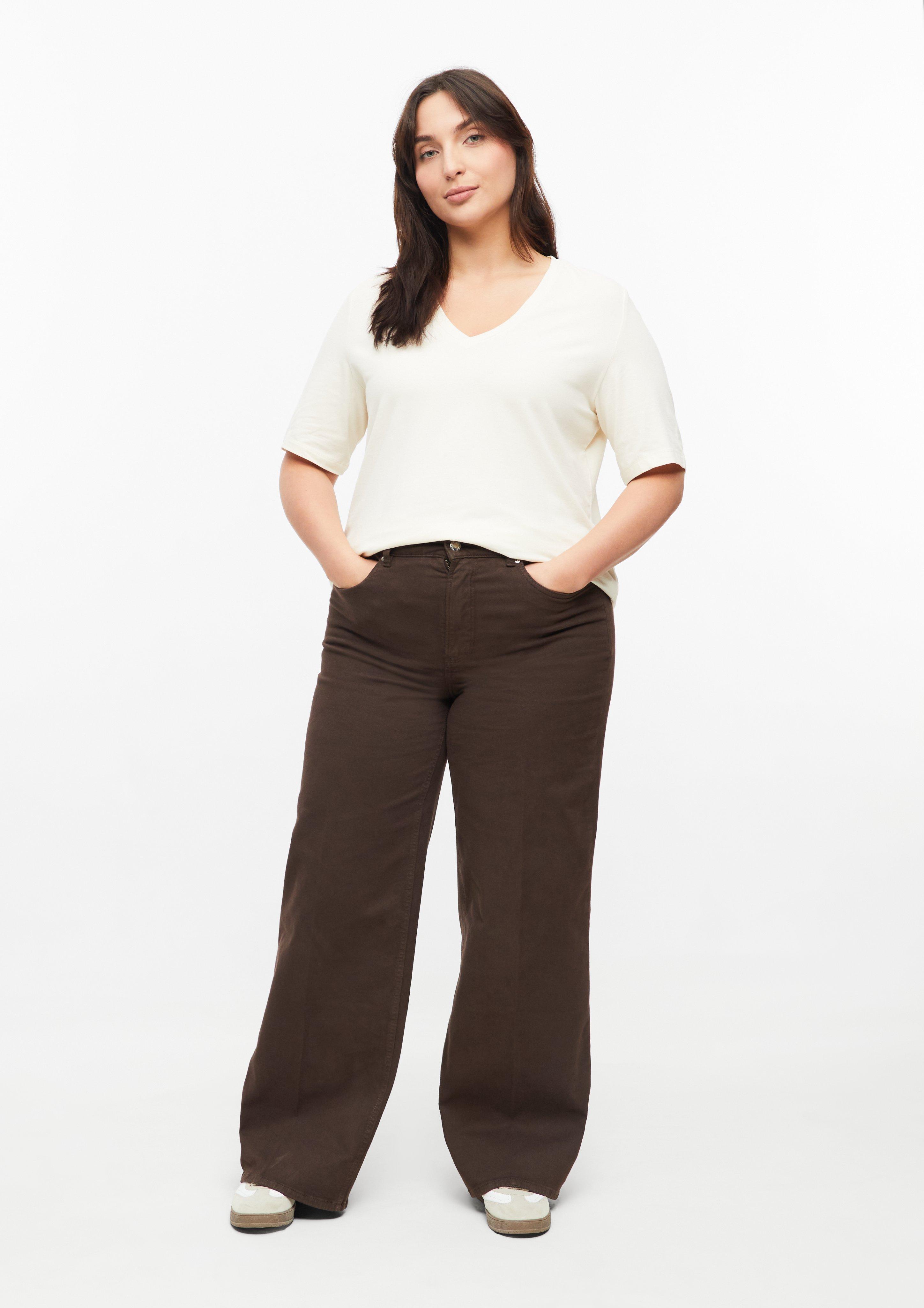 Damen T-Shirt in beige von s.Oliver CURVE