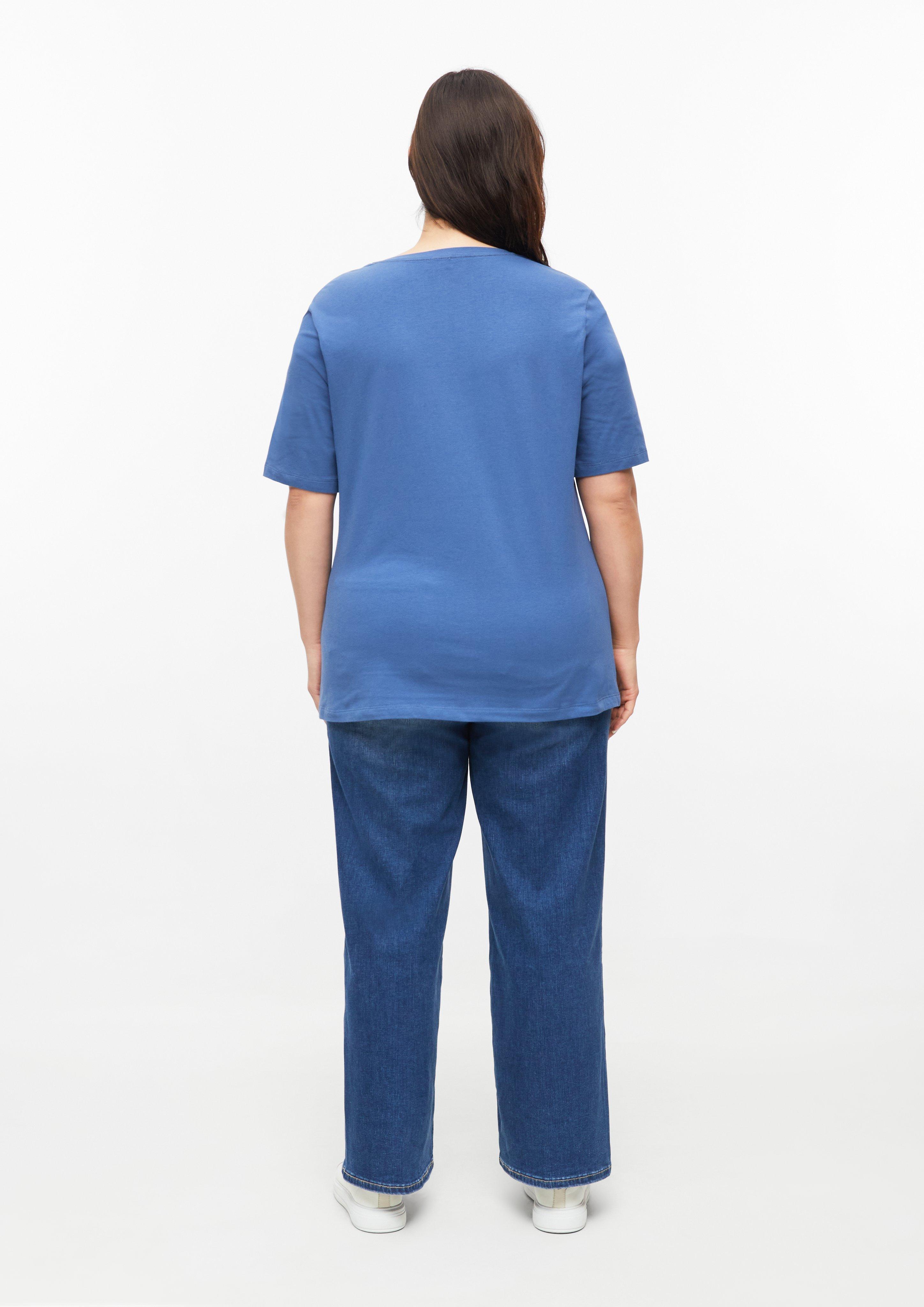 Damen T-Shirt in blau von s.Oliver CURVE