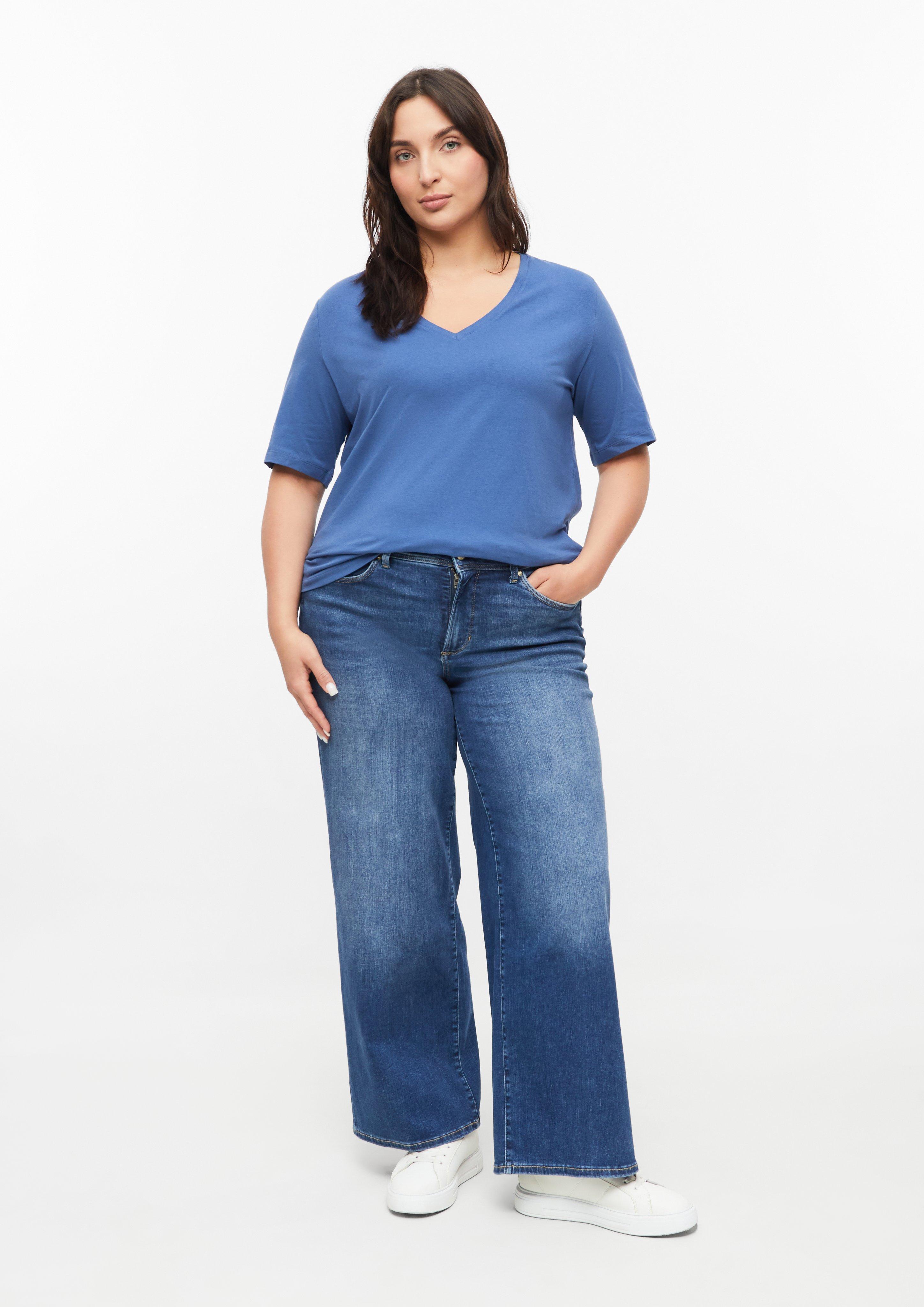 Damen T-Shirt in blau von s.Oliver CURVE