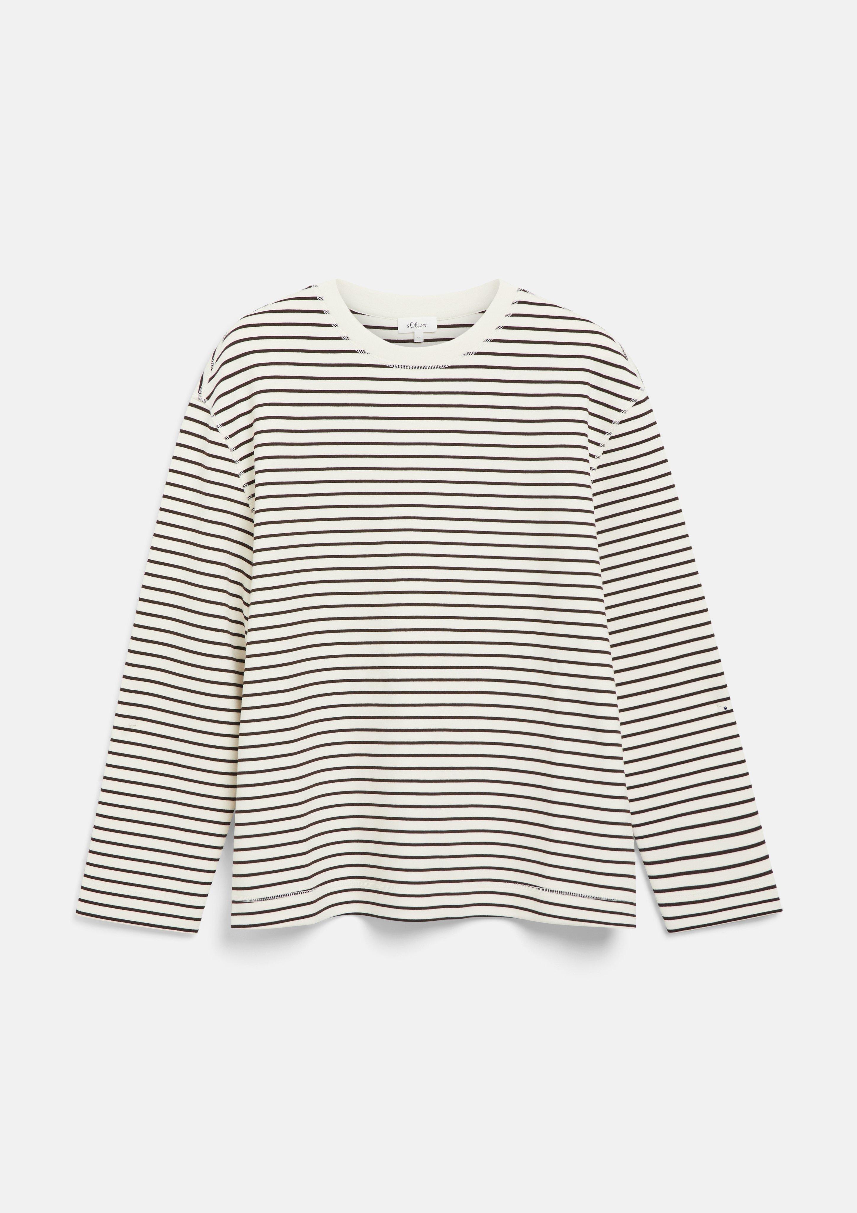Dames Sweatshirt in donkerbruin van s.Oliver CURVE
