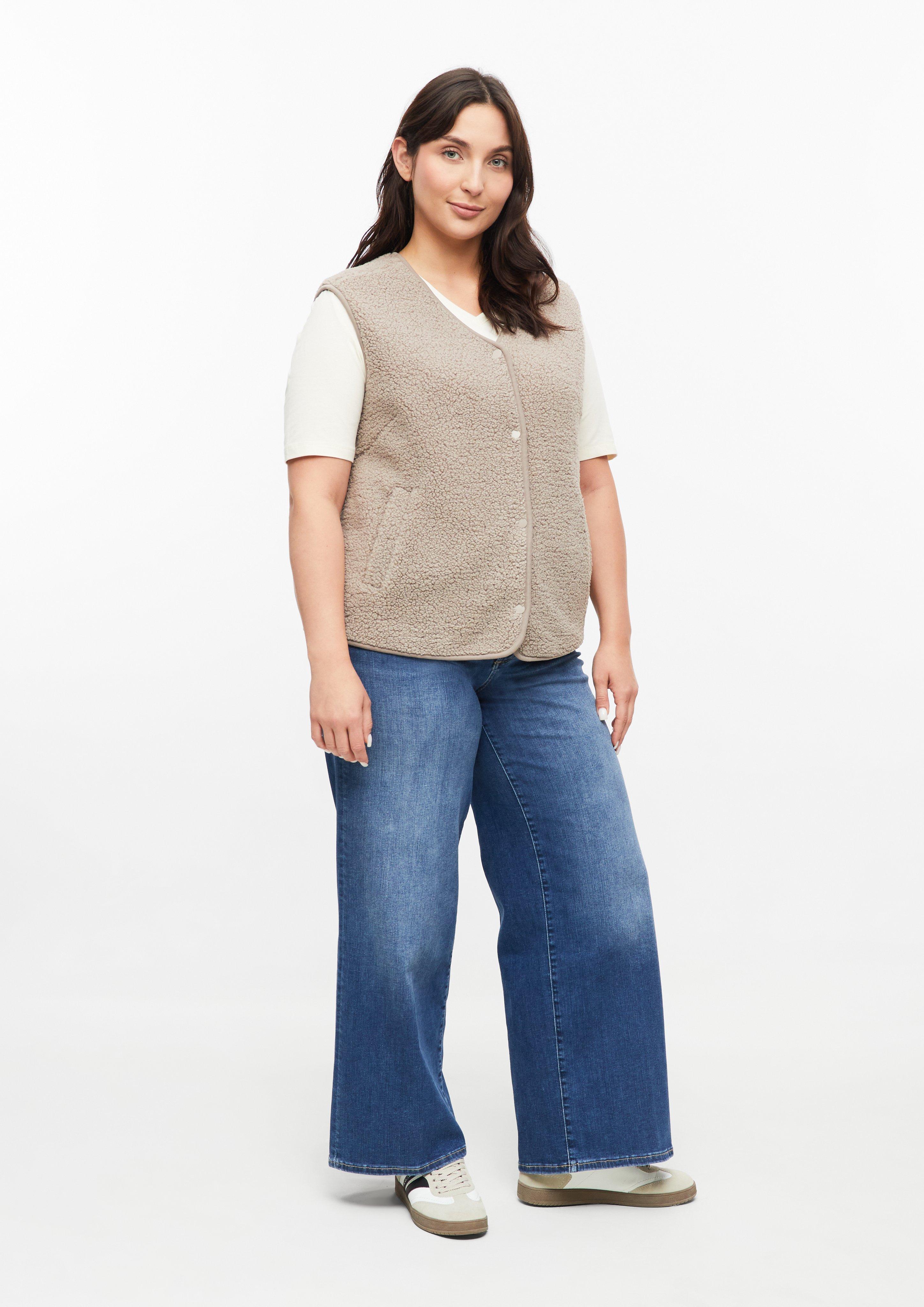 Dames Binnen vest in beige van s.Oliver CURVE