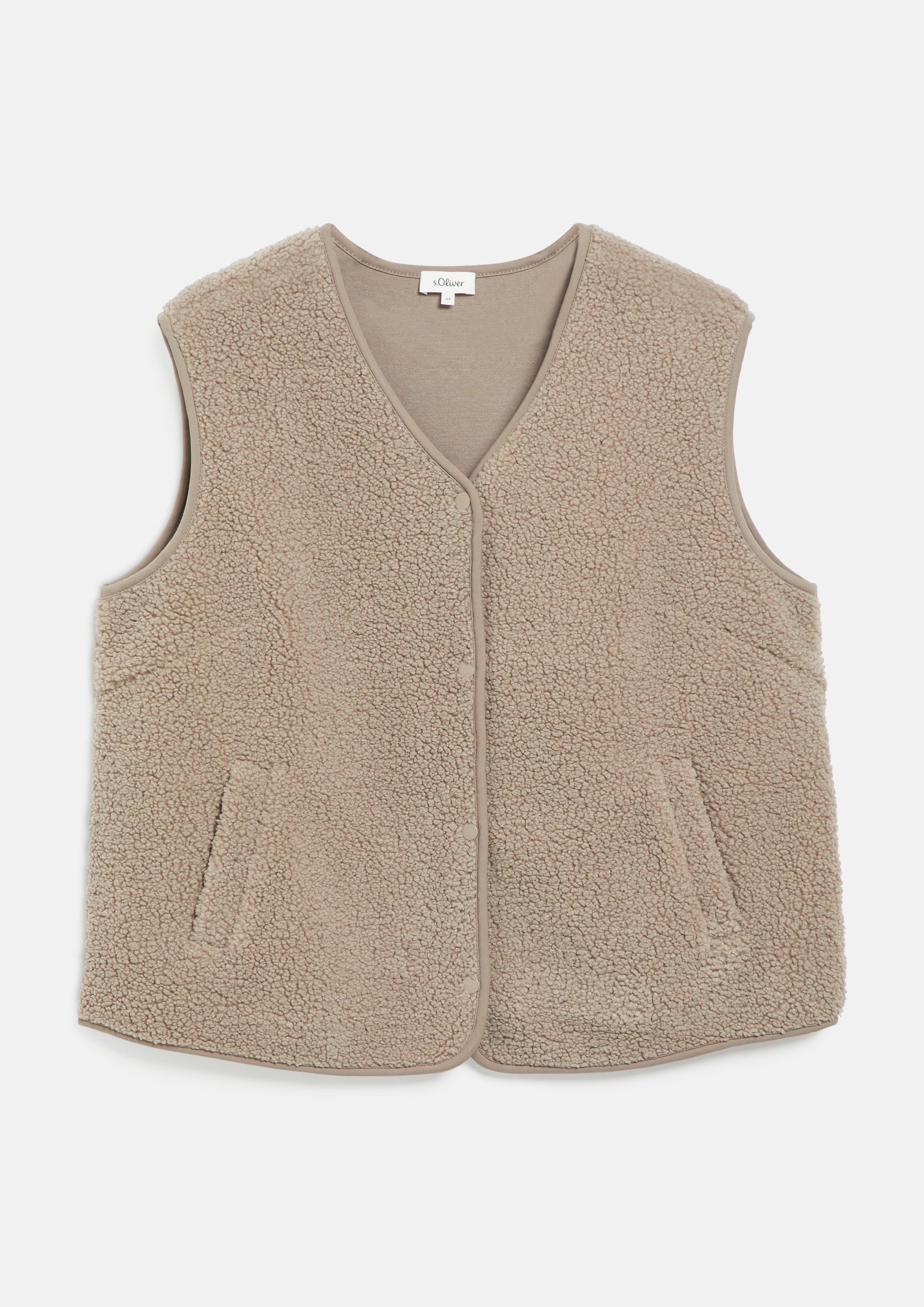 Dames Binnen vest in beige van s.Oliver CURVE