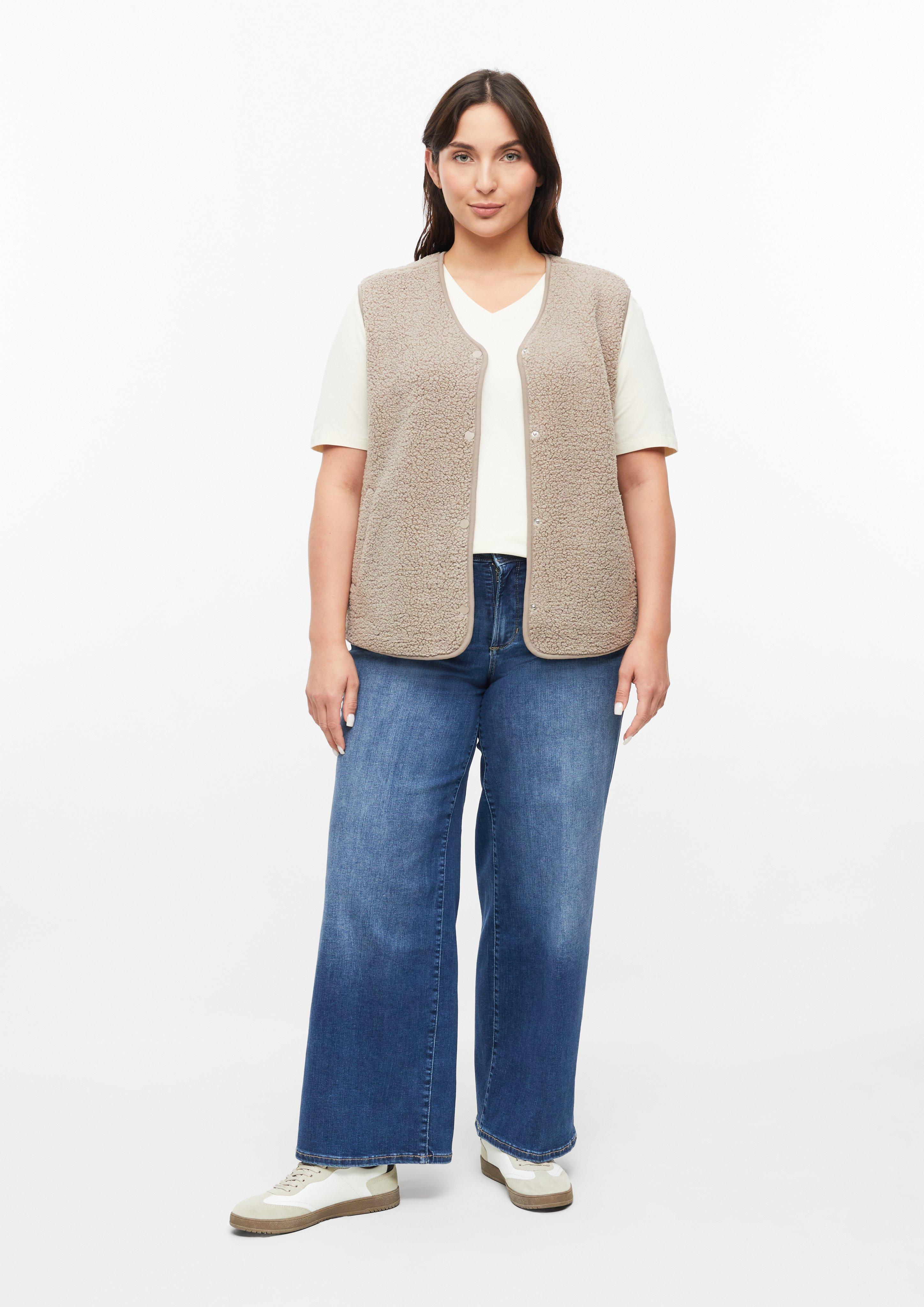 Dames Binnen vest in beige van s.Oliver CURVE