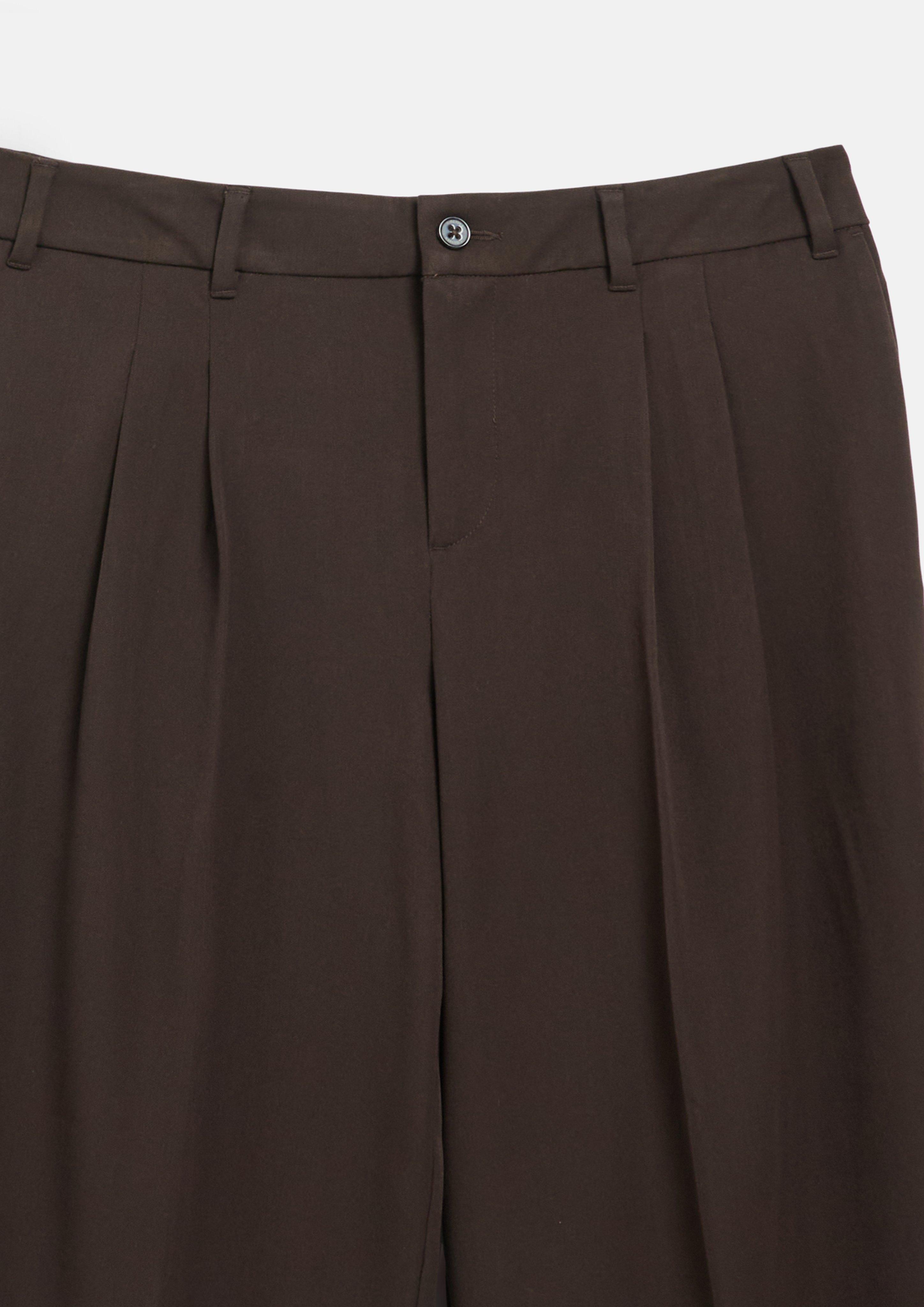 Damen Twill-Hose mit Barrel Leg in braun von s.Oliver CURVE