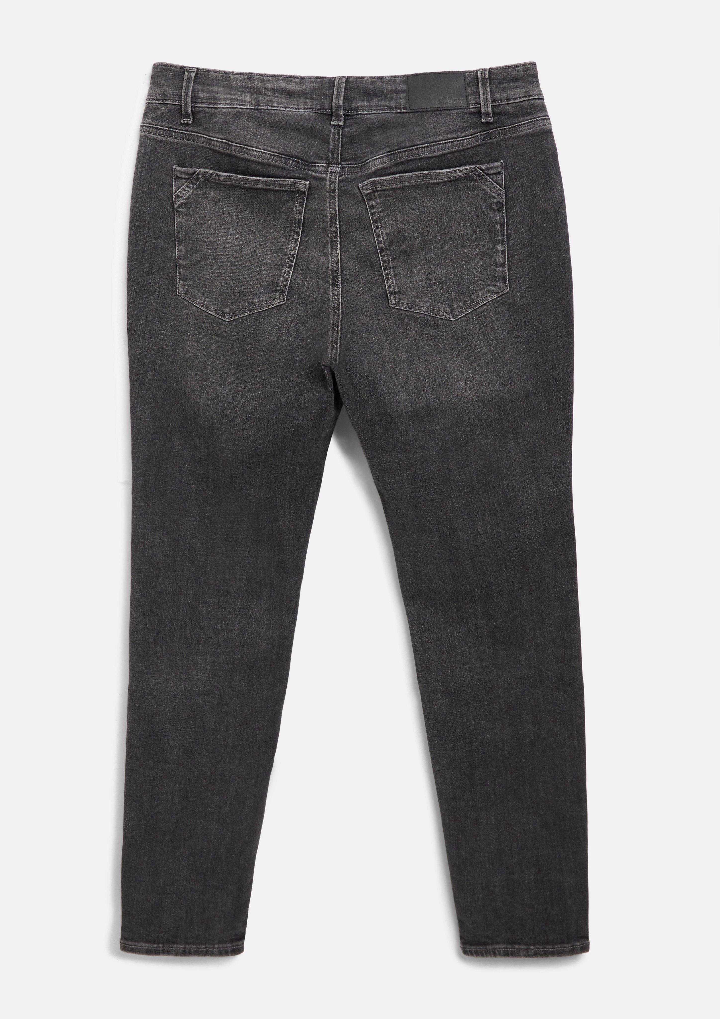 Femmes Jeans / Coupe skinny / Taille mi-haute / Jambe skinny en gris de s.Oliver CURVE