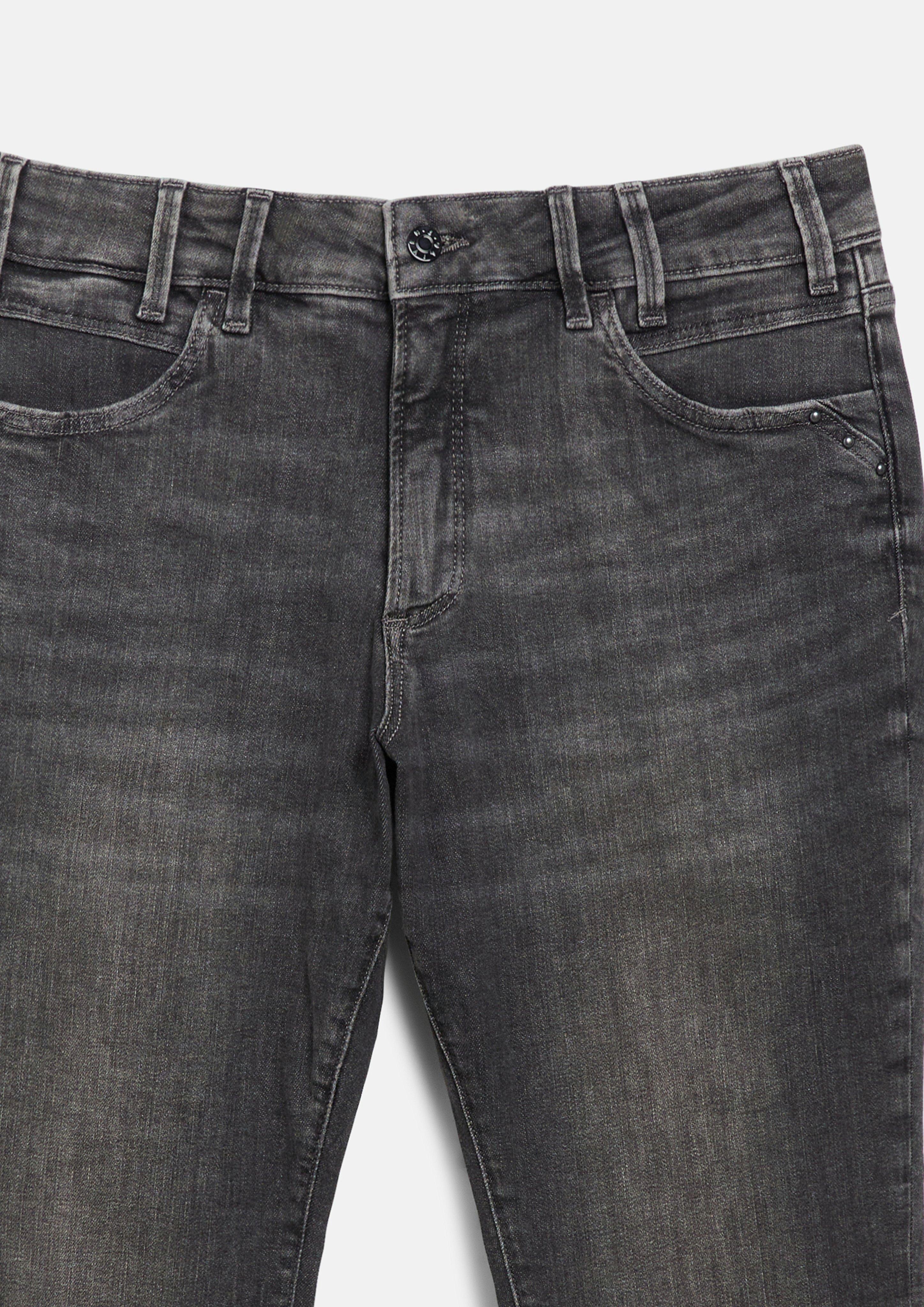 Dames Jeans / skinny fit / mid rise / skinny leg in grijs van s.Oliver CURVE