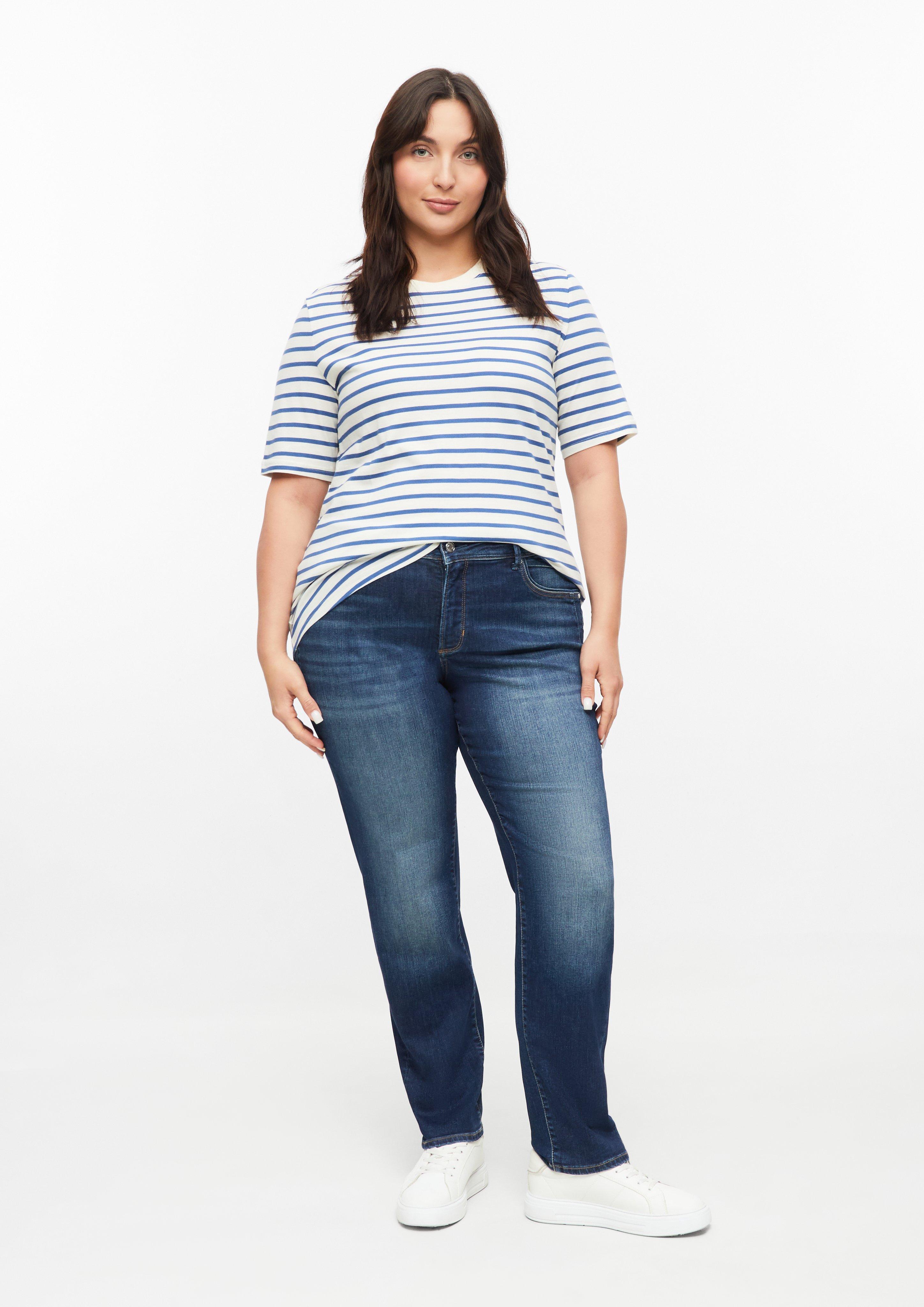 Femmes Pantalon en jean en bleu foncé de s.Oliver CURVE