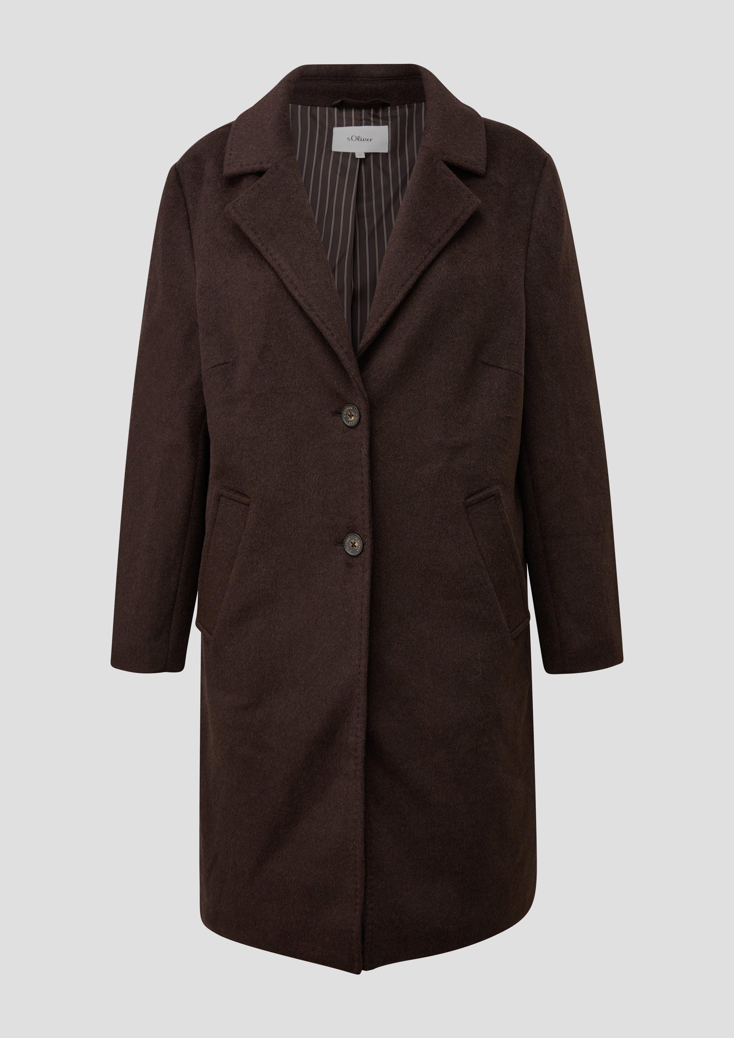 Manteau d'extérieur en marron foncé de s.Oliver CURVE