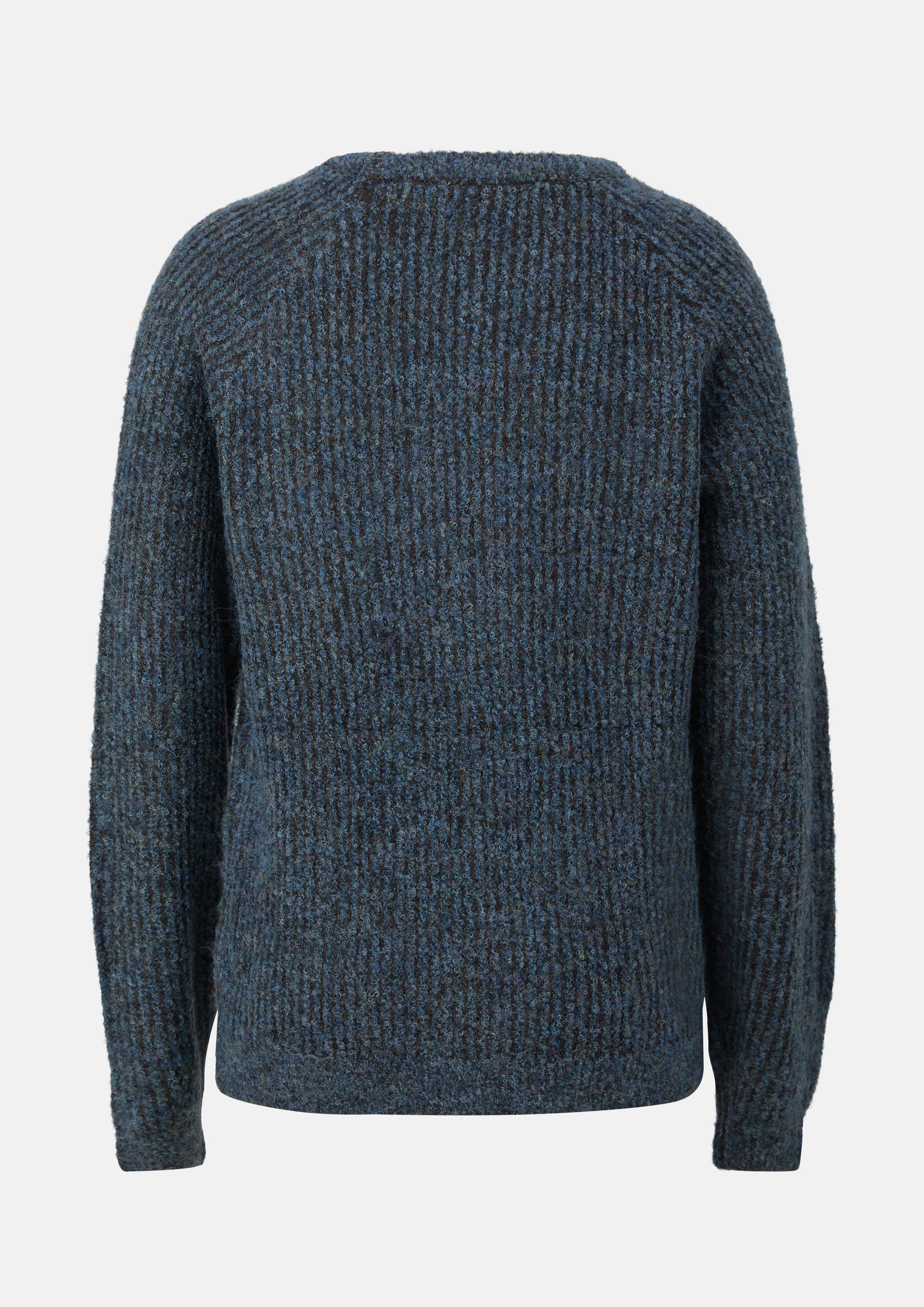 Kinder Strickpullover mit Raglanärmeln in blau von s.Oliver
