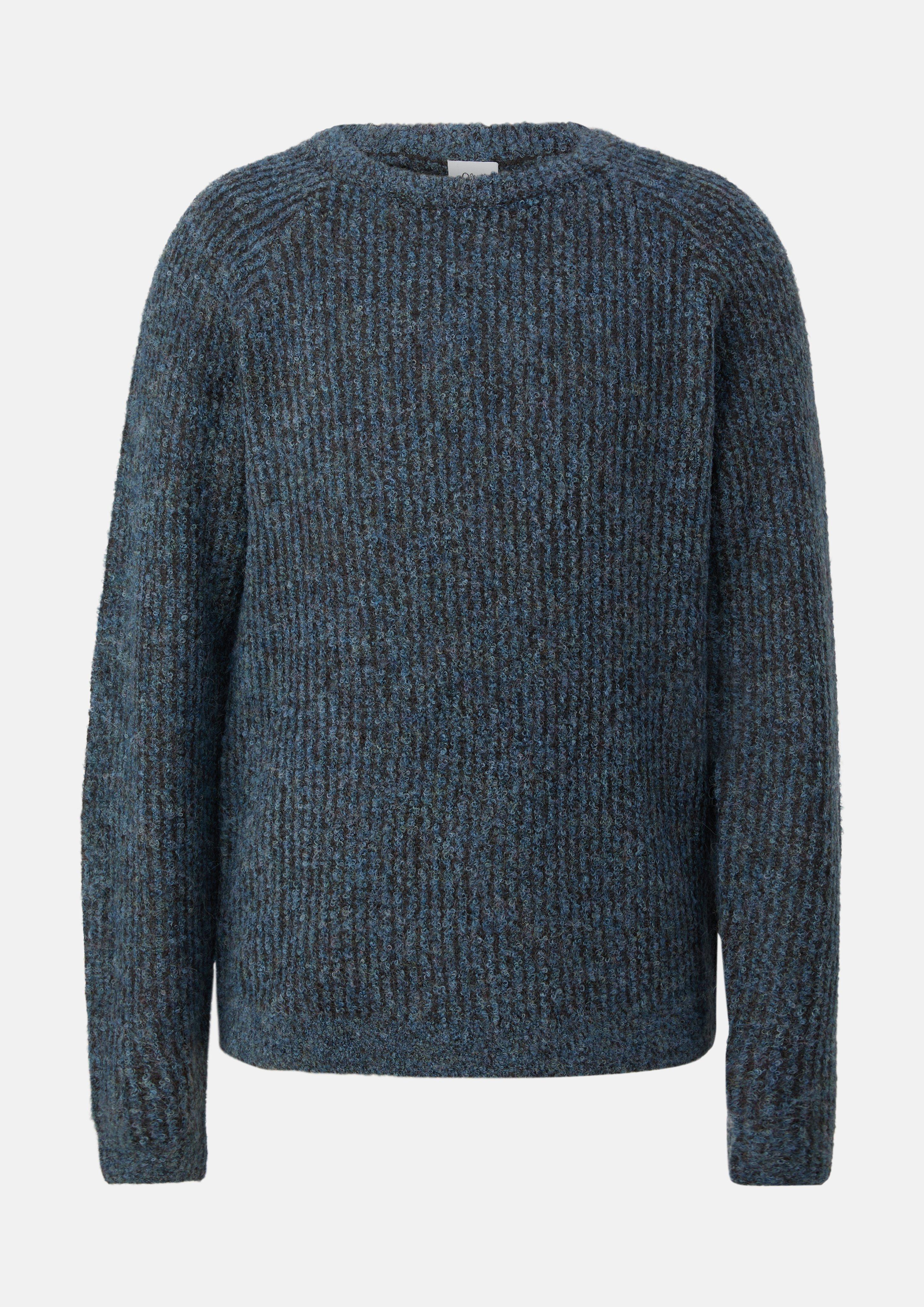 Strickpullover mit Raglanärmeln in Farbe royalblau von s.Oliver